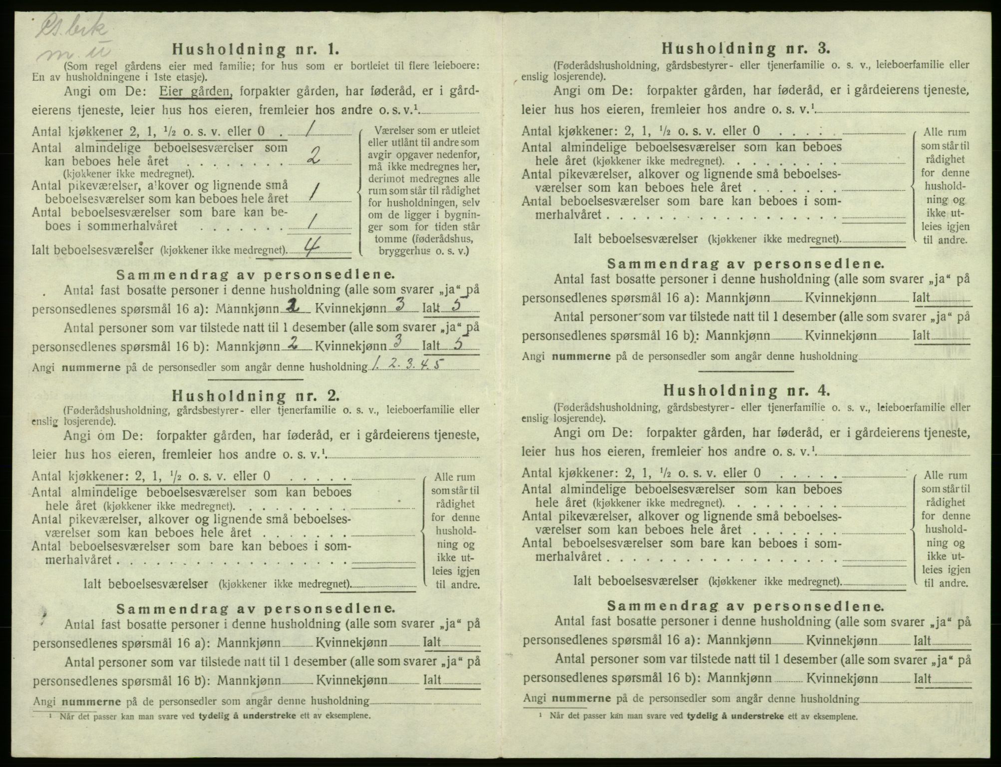 SAB, Folketelling 1920 for 1220 Bremnes herred, 1920, s. 159