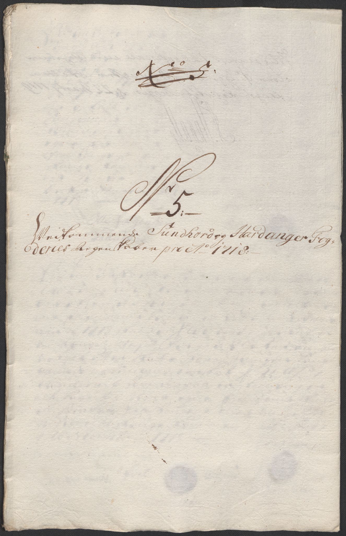 Rentekammeret inntil 1814, Reviderte regnskaper, Fogderegnskap, RA/EA-4092/R48/L2995: Fogderegnskap Sunnhordland og Hardanger, 1718, s. 94