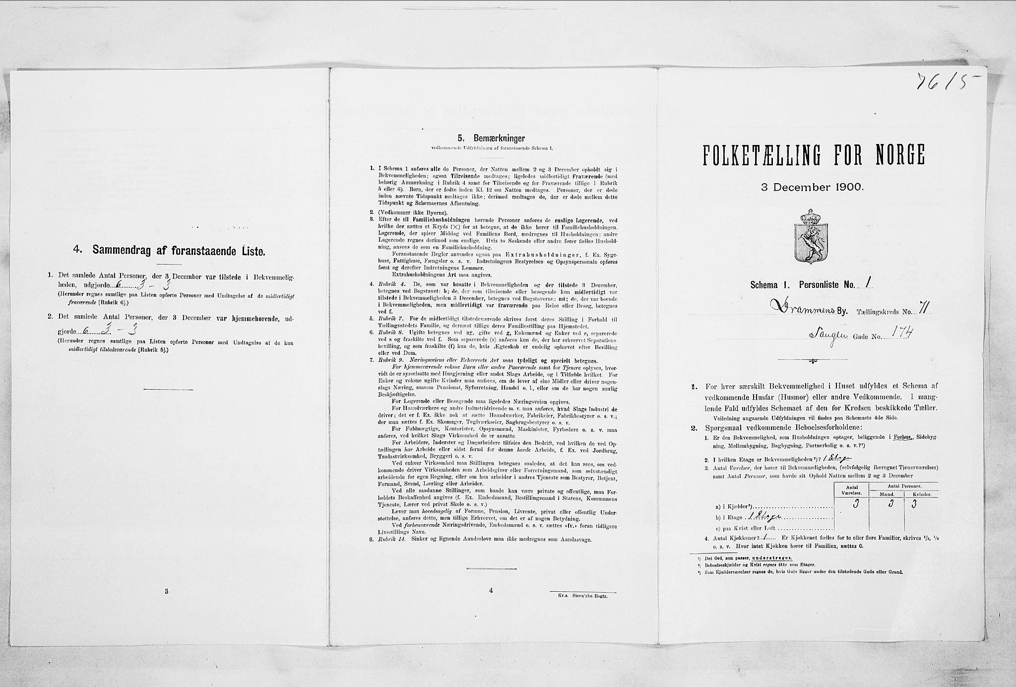 RA, Folketelling 1900 for 0602 Drammen kjøpstad, 1900, s. 12452