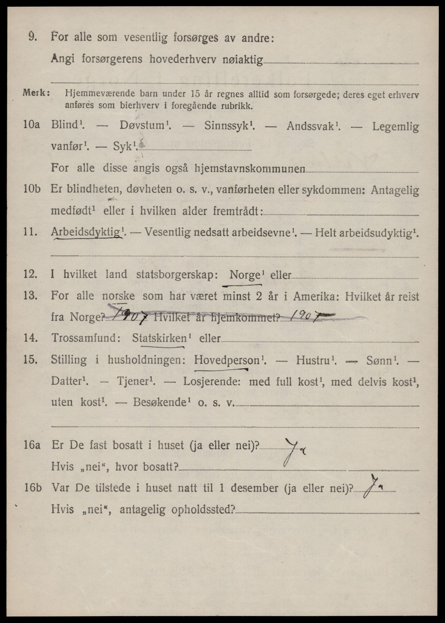 SAT, Folketelling 1920 for 1535 Vestnes herred, 1920, s. 1900