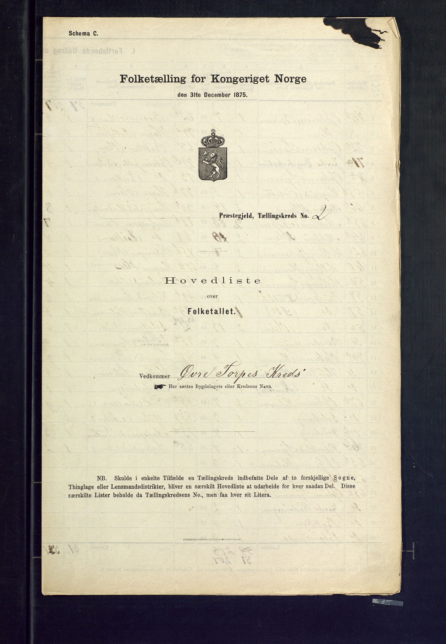 SAKO, Folketelling 1875 for 0619P Ål prestegjeld, 1875, s. 6