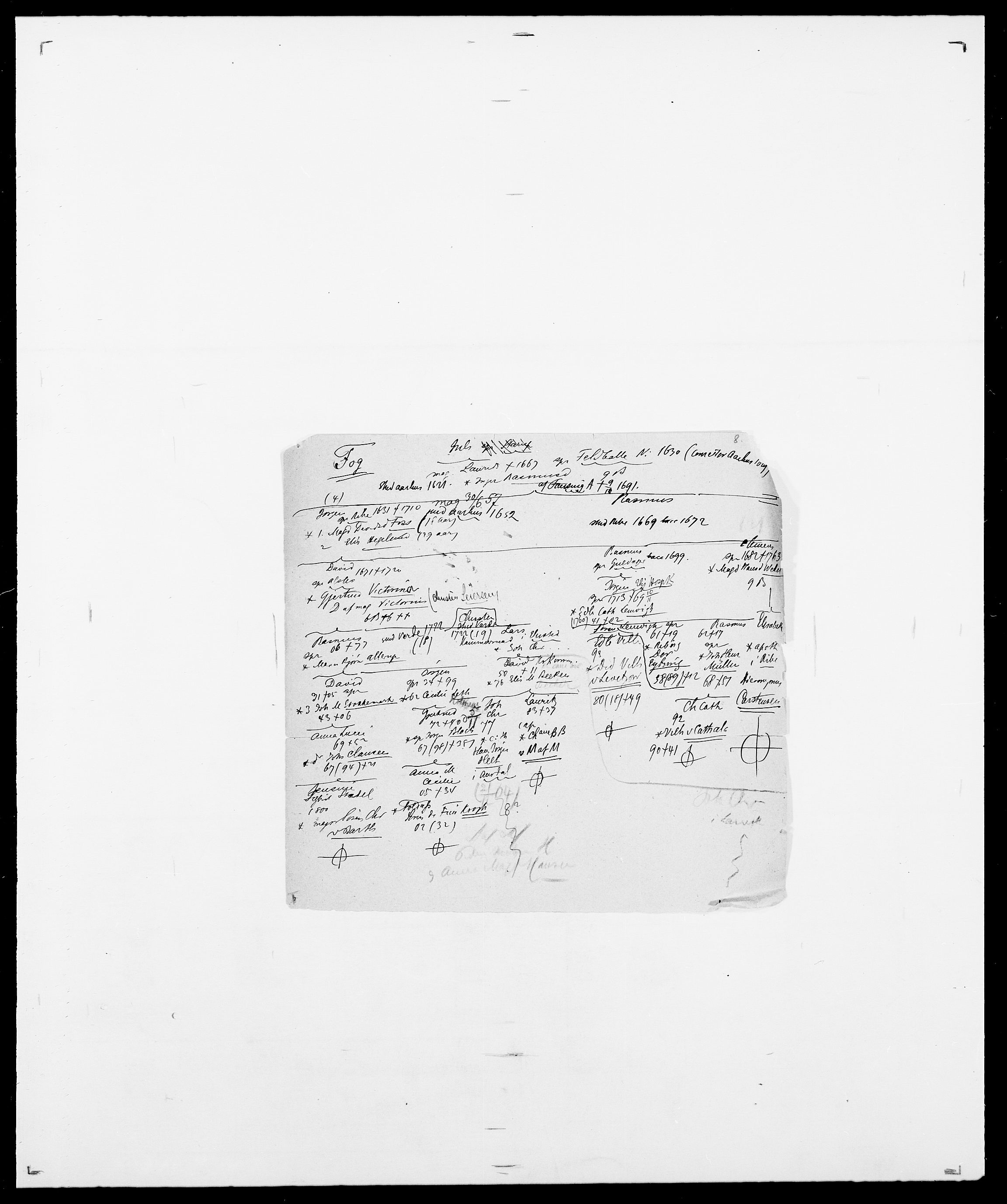 Delgobe, Charles Antoine - samling, SAO/PAO-0038/D/Da/L0012: Flor, Floer, Flohr - Fritzner, s. 509