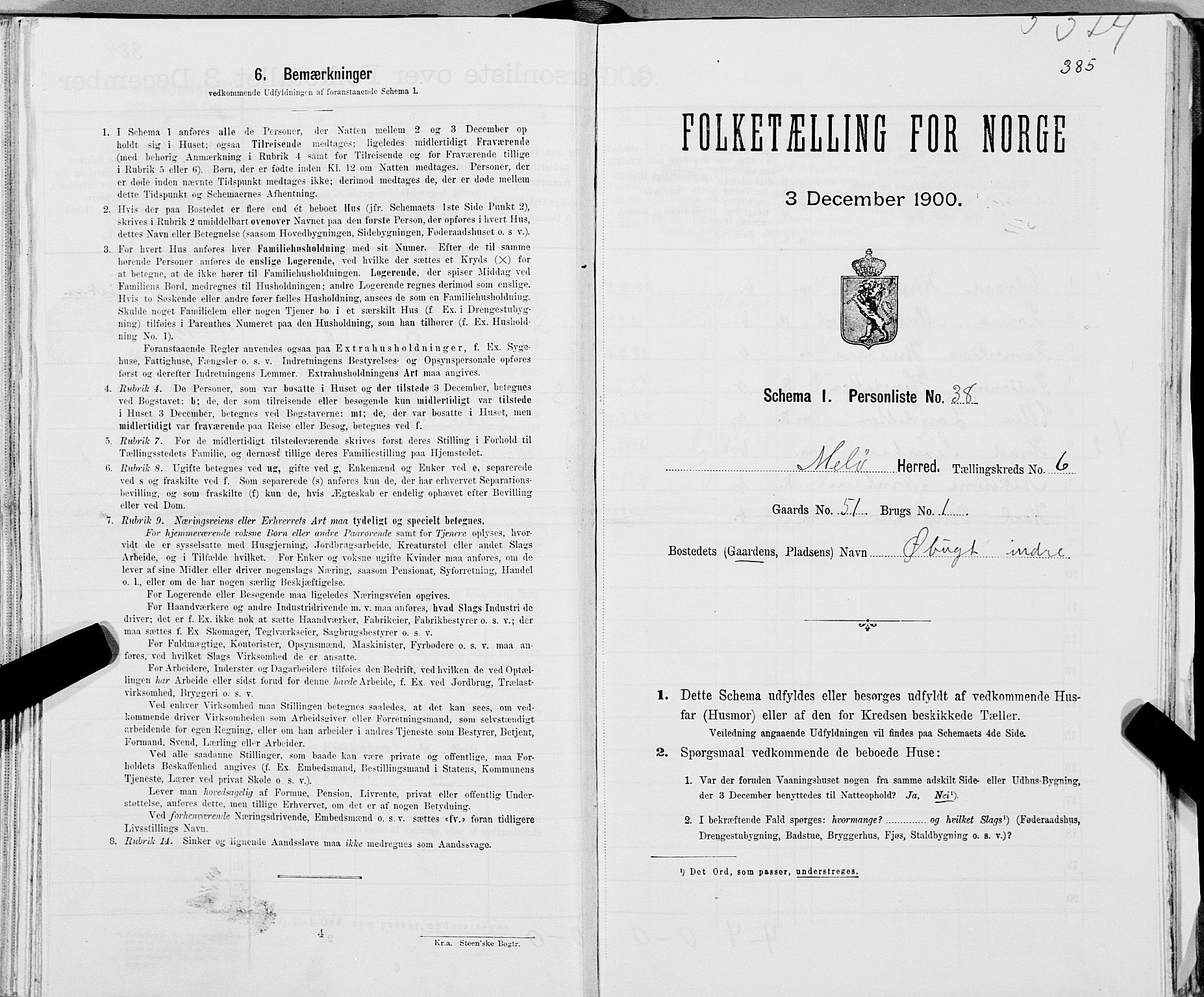SAT, Folketelling 1900 for 1837 Meløy herred, 1900, s. 889