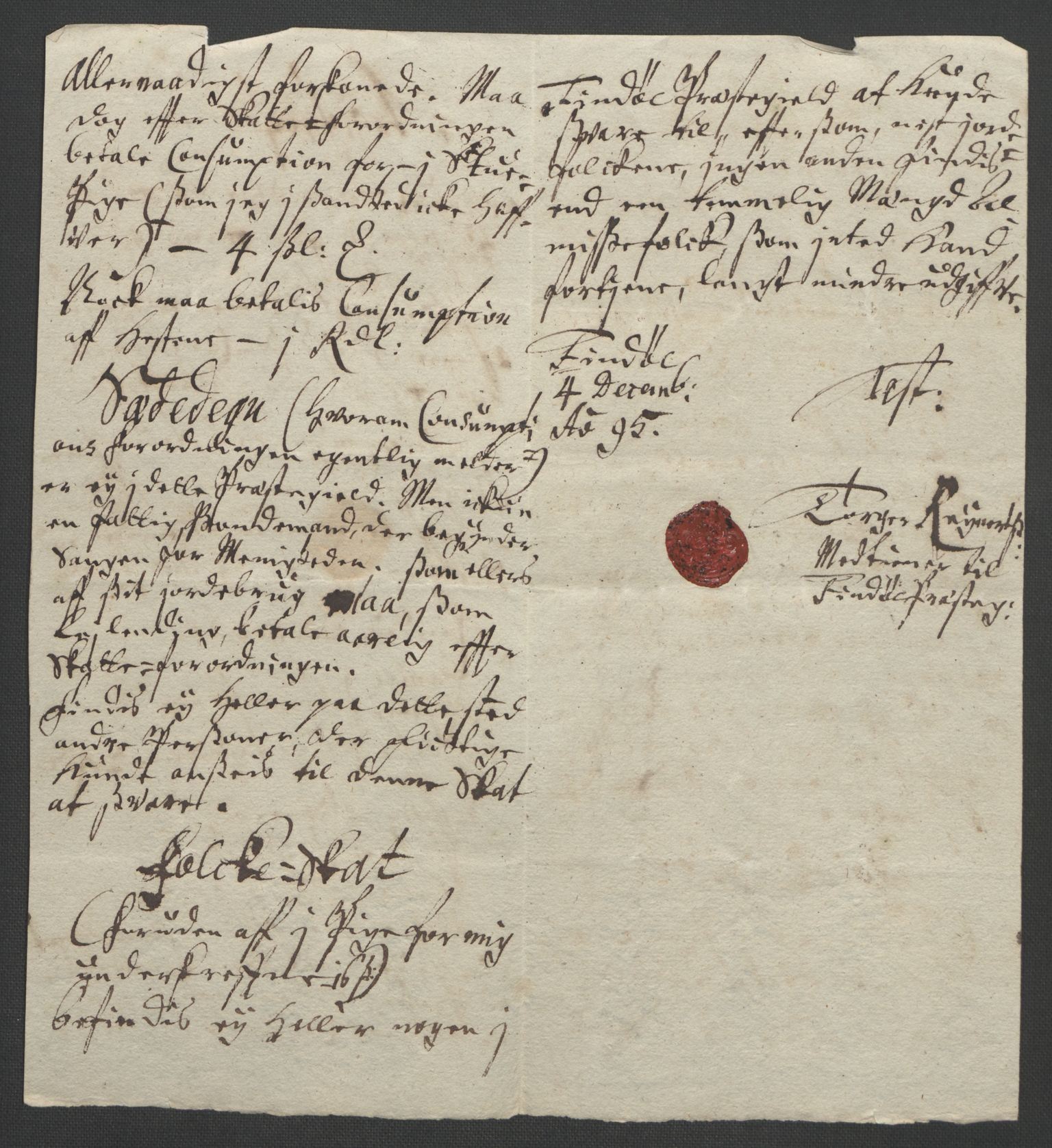 Rentekammeret inntil 1814, Reviderte regnskaper, Fogderegnskap, AV/RA-EA-4092/R47/L2857: Fogderegnskap Ryfylke, 1694-1696, s. 166