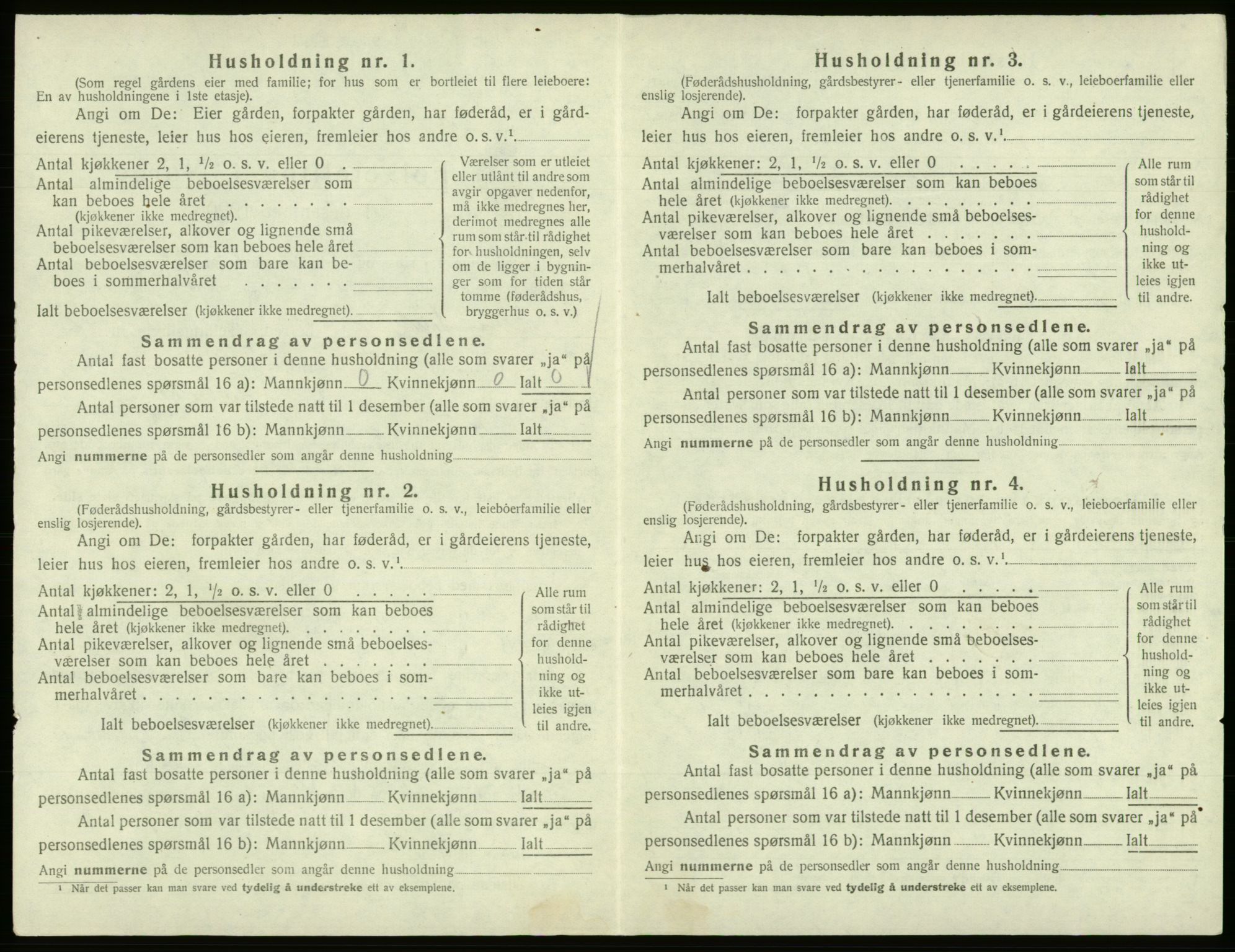 SAB, Folketelling 1920 for 1240 Strandvik herred, 1920, s. 278