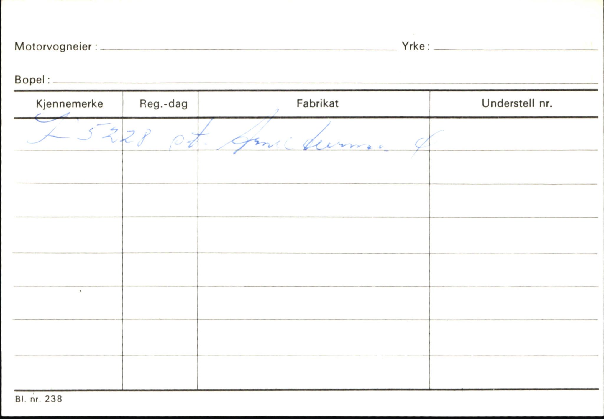 Statens vegvesen, Sogn og Fjordane vegkontor, SAB/A-5301/4/F/L0146: Registerkort Årdal R-Å samt diverse kort, 1945-1975, s. 1241