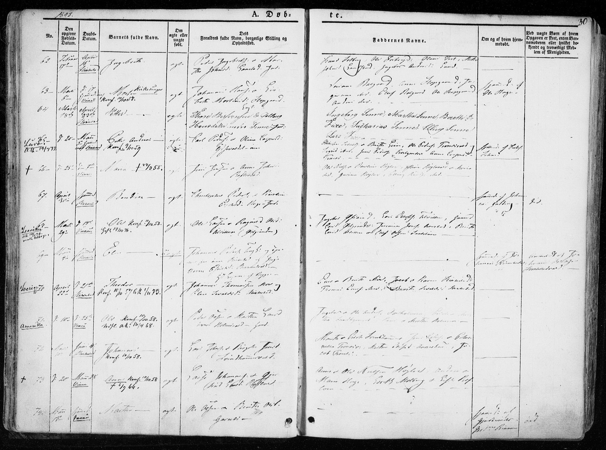 Ministerialprotokoller, klokkerbøker og fødselsregistre - Nord-Trøndelag, AV/SAT-A-1458/723/L0239: Ministerialbok nr. 723A08, 1841-1851, s. 30