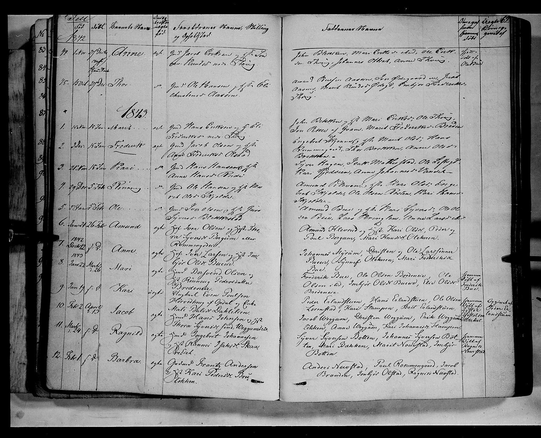 Vågå prestekontor, AV/SAH-PREST-076/H/Ha/Haa/L0005: Ministerialbok nr. 5 /3, 1842-1856, s. 62