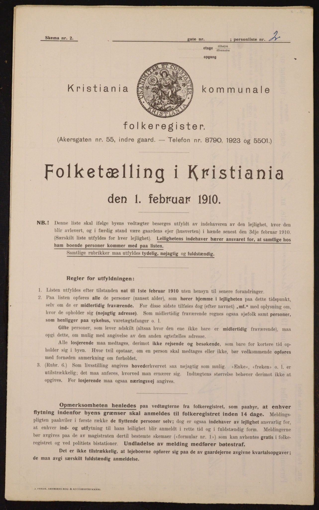 OBA, Kommunal folketelling 1.2.1910 for Kristiania, 1910, s. 52698