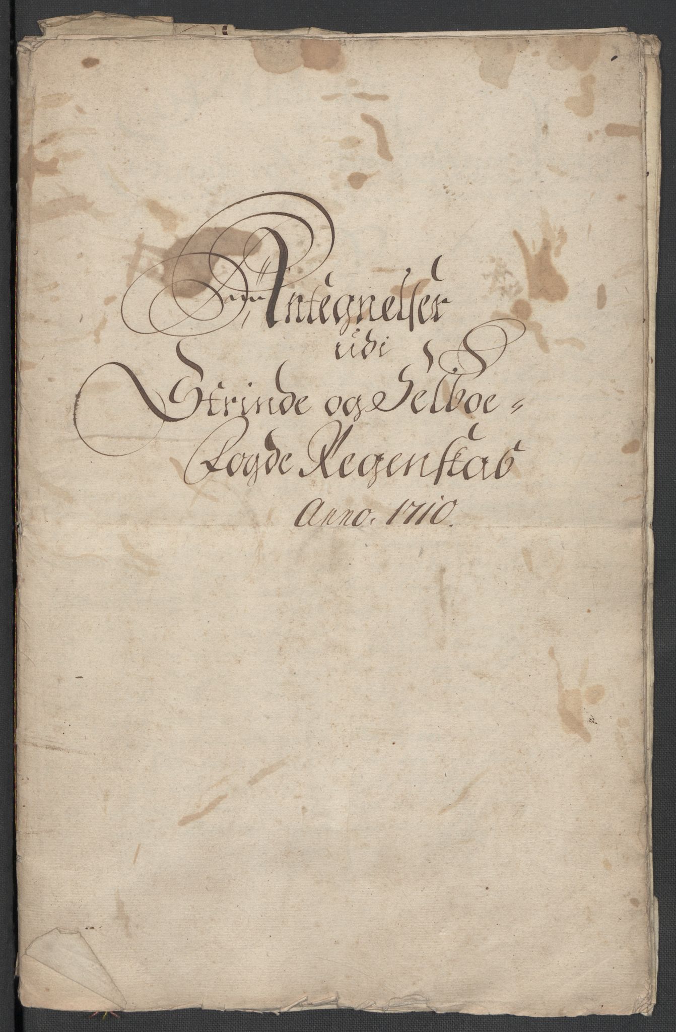 Rentekammeret inntil 1814, Reviderte regnskaper, Fogderegnskap, AV/RA-EA-4092/R61/L4111: Fogderegnskap Strinda og Selbu, 1709-1710, s. 477