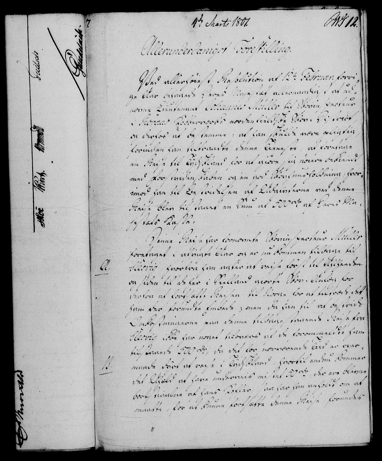 Rentekammeret, Renteskriverkontorene, AV/RA-EA-3115/M/Mf/Mfb/L0005: Relasjons- og resolusjonsprotokoll med register (merket RK 54.11), 1801-1802