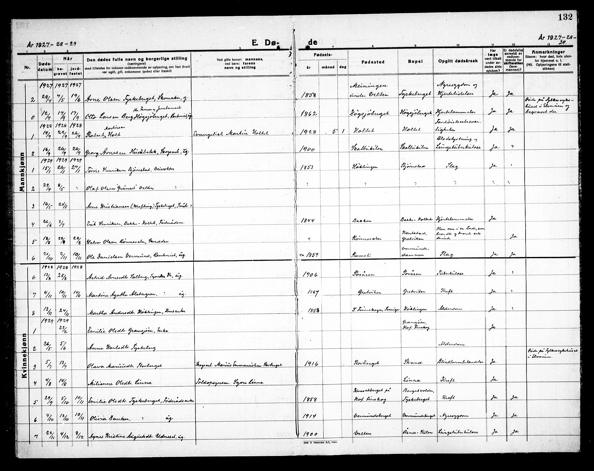 Åsnes prestekontor, SAH/PREST-042/H/Ha/Haa/L0000E: Ministerialbok nr. 0C, 1890-1929, s. 132