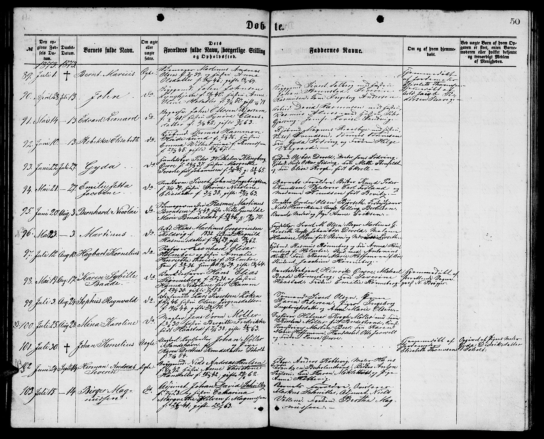 Ministerialprotokoller, klokkerbøker og fødselsregistre - Møre og Romsdal, AV/SAT-A-1454/529/L0465: Klokkerbok nr. 529C02, 1868-1877, s. 50