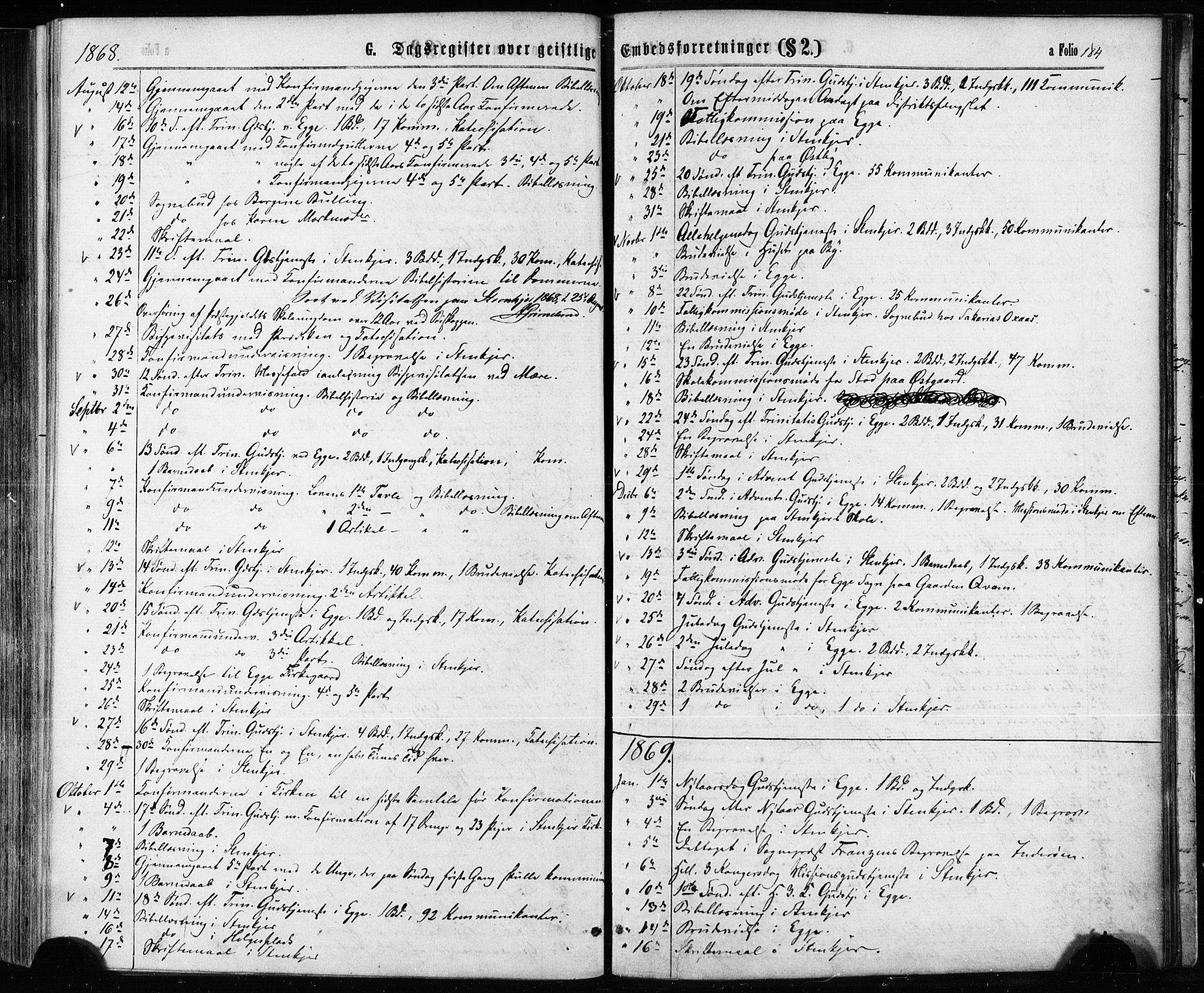 Ministerialprotokoller, klokkerbøker og fødselsregistre - Nord-Trøndelag, AV/SAT-A-1458/739/L0370: Ministerialbok nr. 739A02, 1868-1881, s. 184