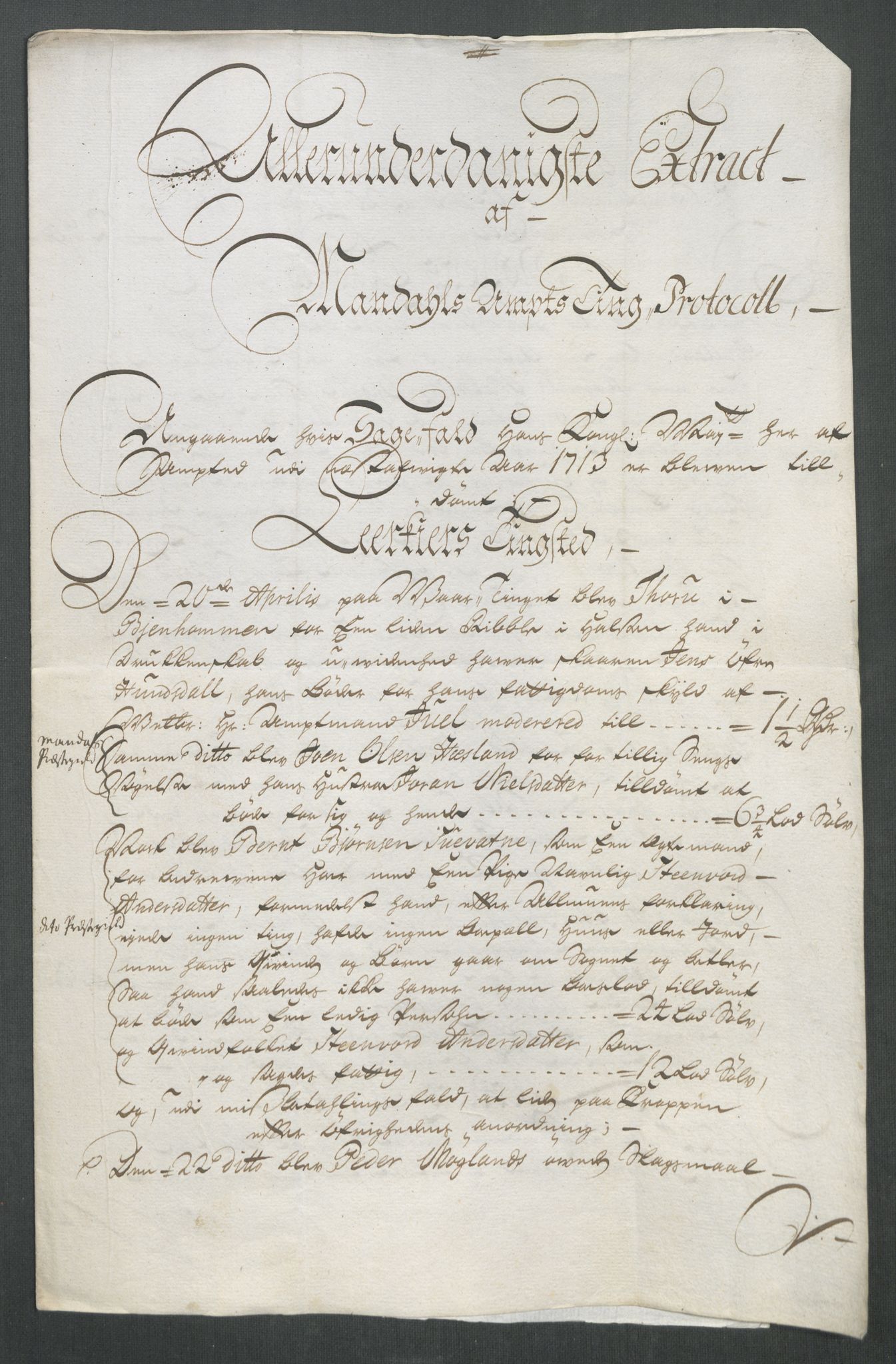 Rentekammeret inntil 1814, Reviderte regnskaper, Fogderegnskap, AV/RA-EA-4092/R43/L2556: Fogderegnskap Lista og Mandal, 1713, s. 404