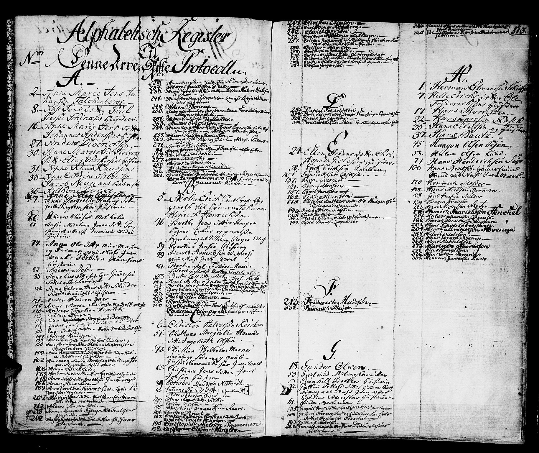 Kongsberg byfogd, AV/SAKO-A-84/H/Hb/L0004: Skifteprotokoll, 1752-1762, s. 512b-513a
