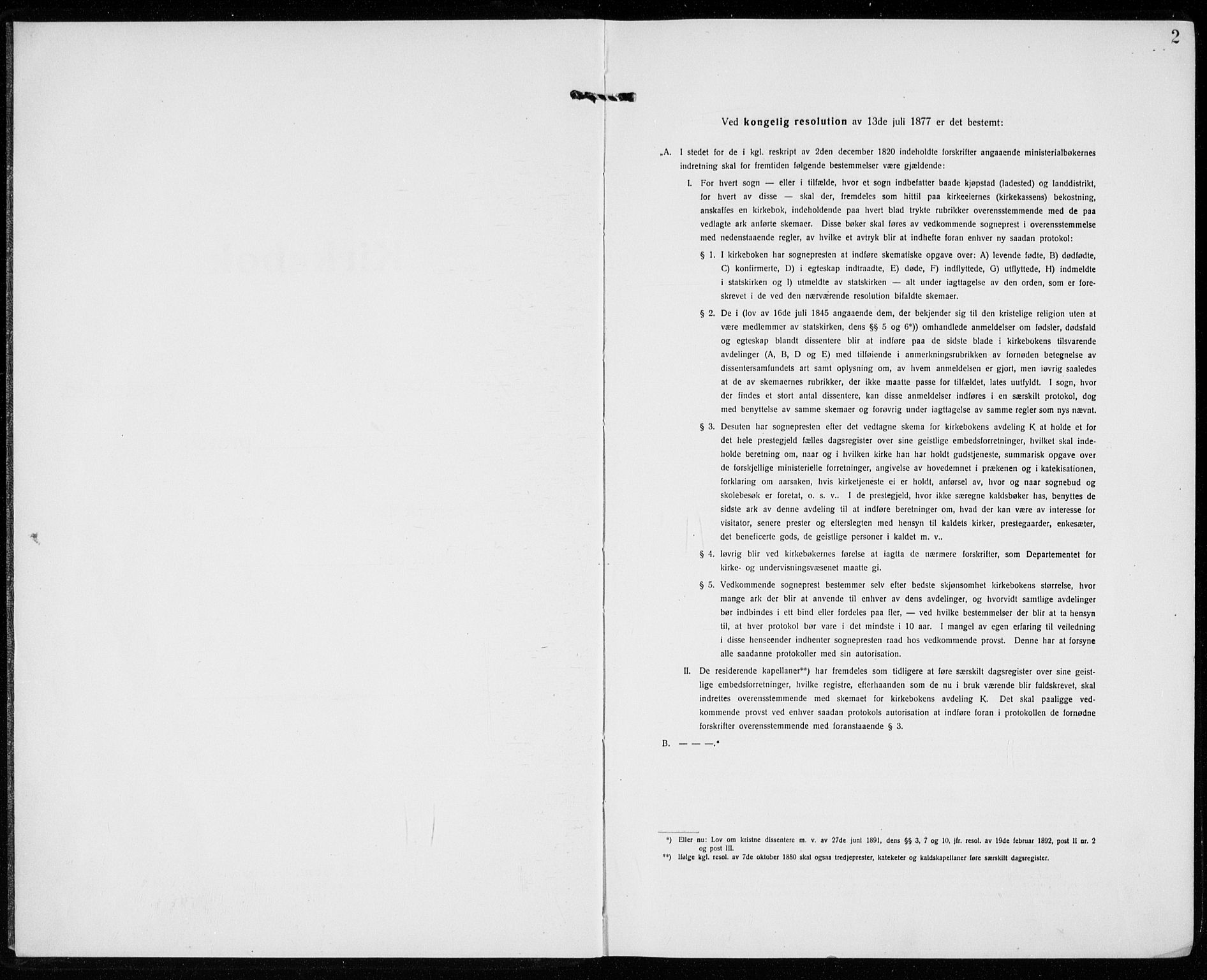 Sandefjord kirkebøker, SAKO/A-315/G/Ga/L0004: Klokkerbok nr. 4, 1920-1931, s. 2