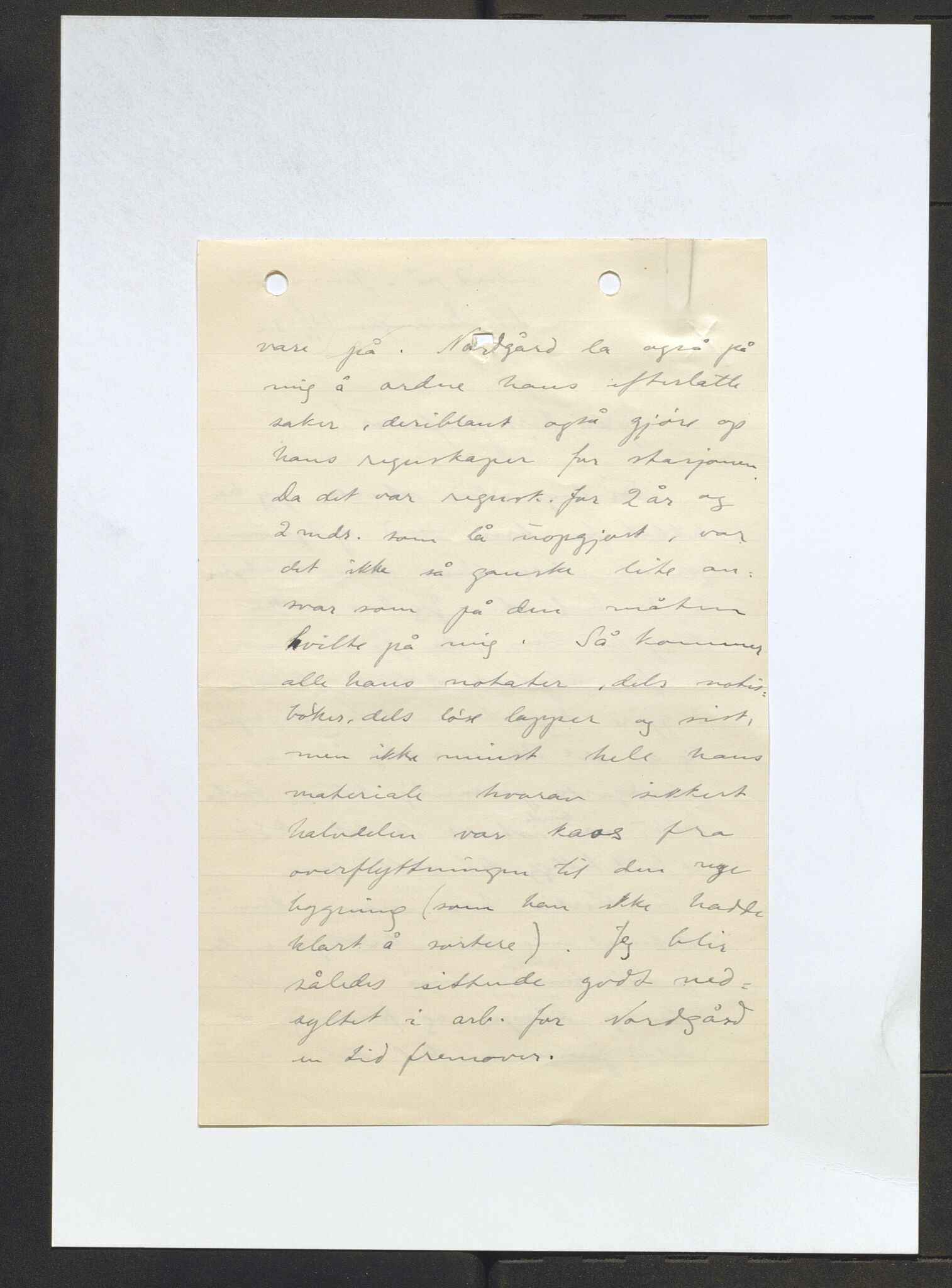 Bergens Museum, AV/SAB-A-17301/13/D/L0002: Korrespondanse , 1928-1940, s. 424