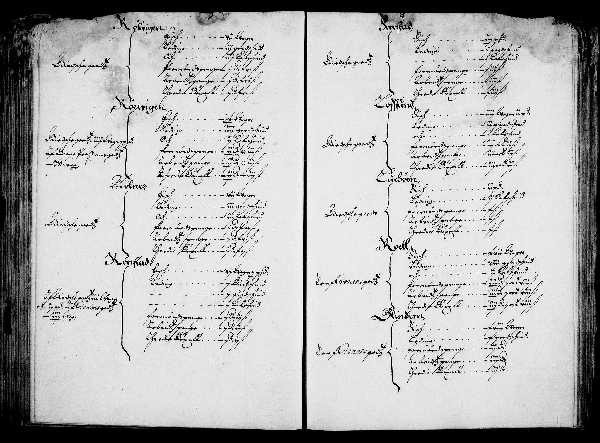 Rentekammeret inntil 1814, Realistisk ordnet avdeling, RA/EA-4070/On/L0001/0001: Statens gods / [Jj 1]: Jordebok over Hannibal Sehesteds gods, 1651, s. 172