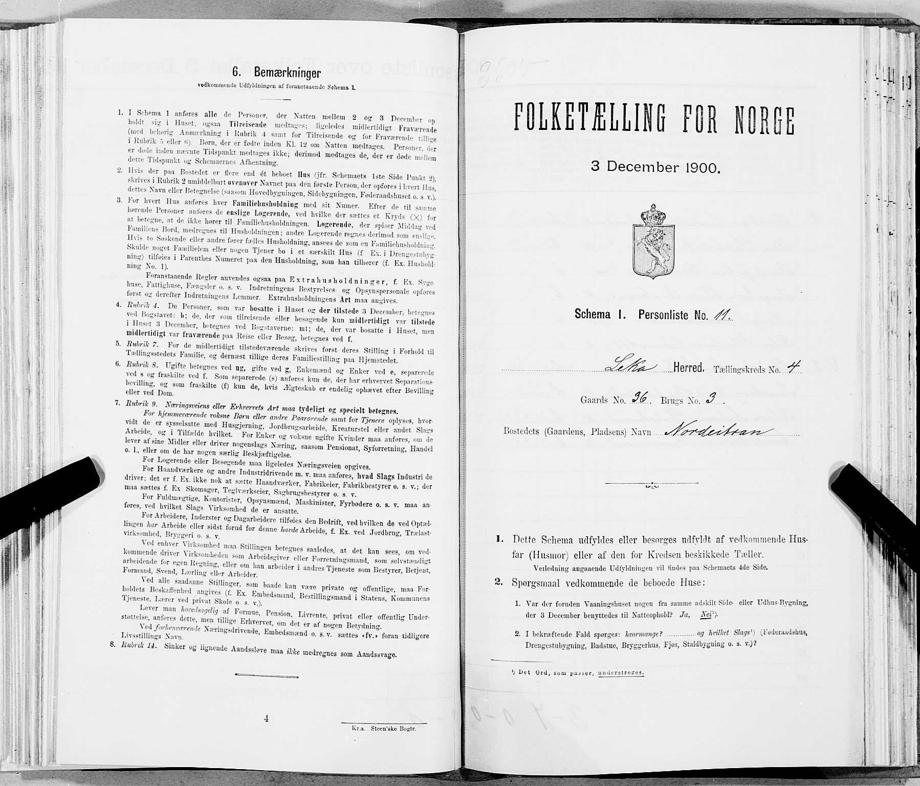 SAT, Folketelling 1900 for 1755 Leka herred, 1900, s. 754