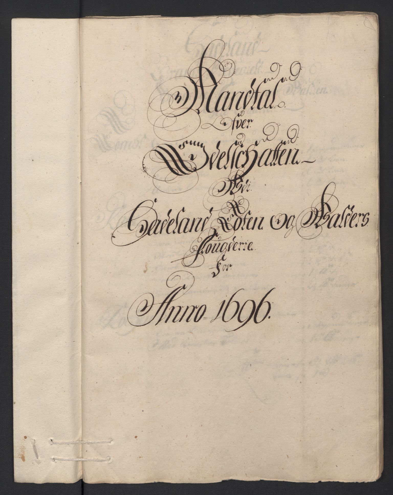 Rentekammeret inntil 1814, Reviderte regnskaper, Fogderegnskap, RA/EA-4092/R18/L1294: Fogderegnskap Hadeland, Toten og Valdres, 1696, s. 63
