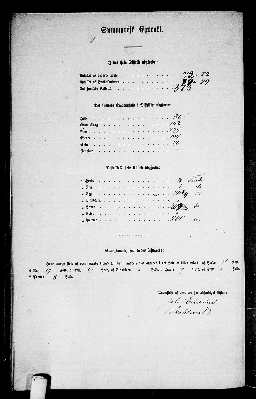 RA, Folketelling 1865 for 1720L Levanger prestegjeld, Levanger landsokn, 1865, s. 93