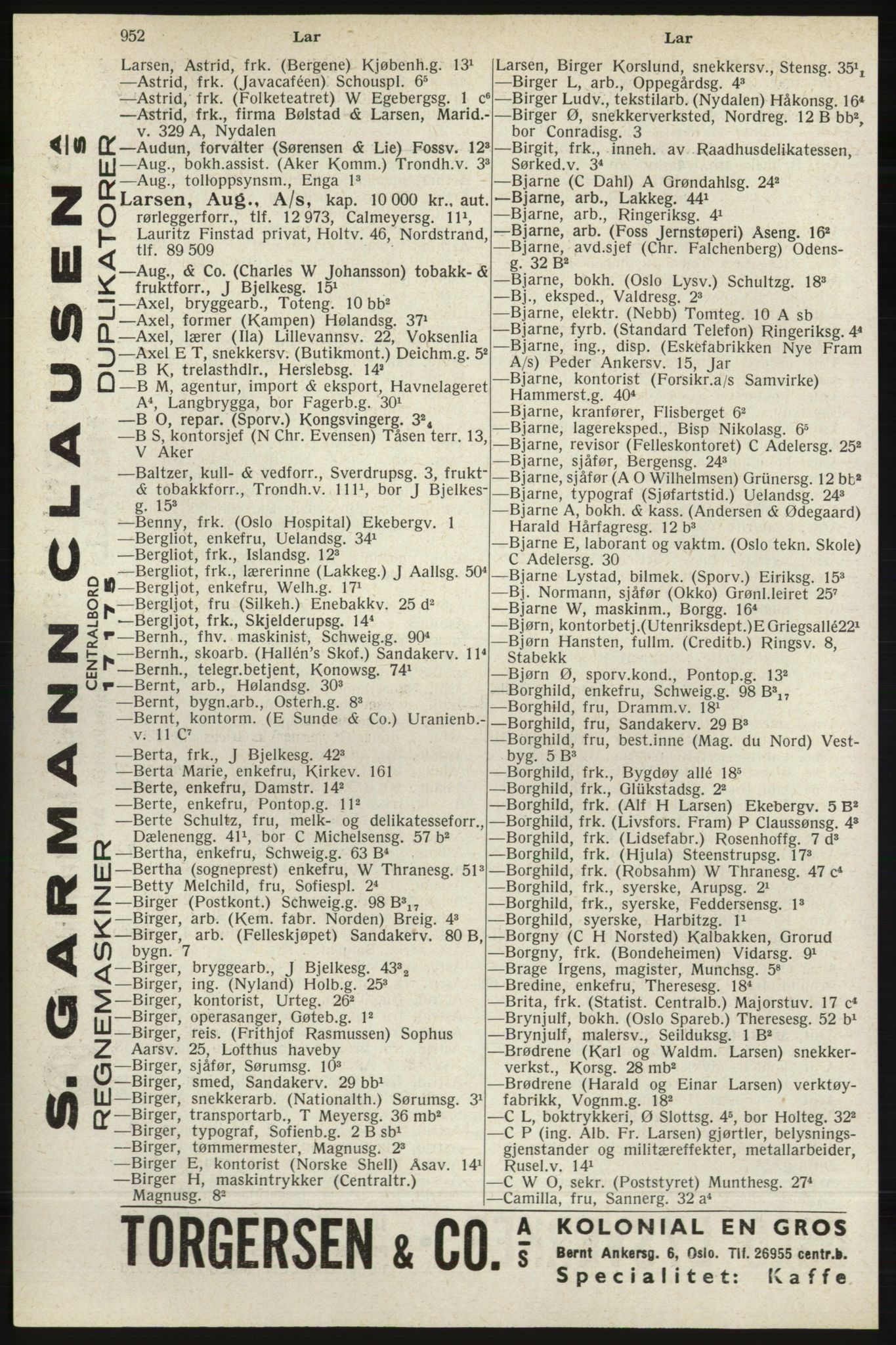 Kristiania/Oslo adressebok, PUBL/-, 1940, s. 970