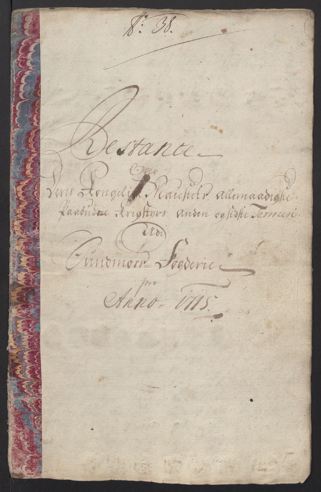 Rentekammeret inntil 1814, Reviderte regnskaper, Fogderegnskap, RA/EA-4092/R54/L3567: Fogderegnskap Sunnmøre, 1715, s. 303