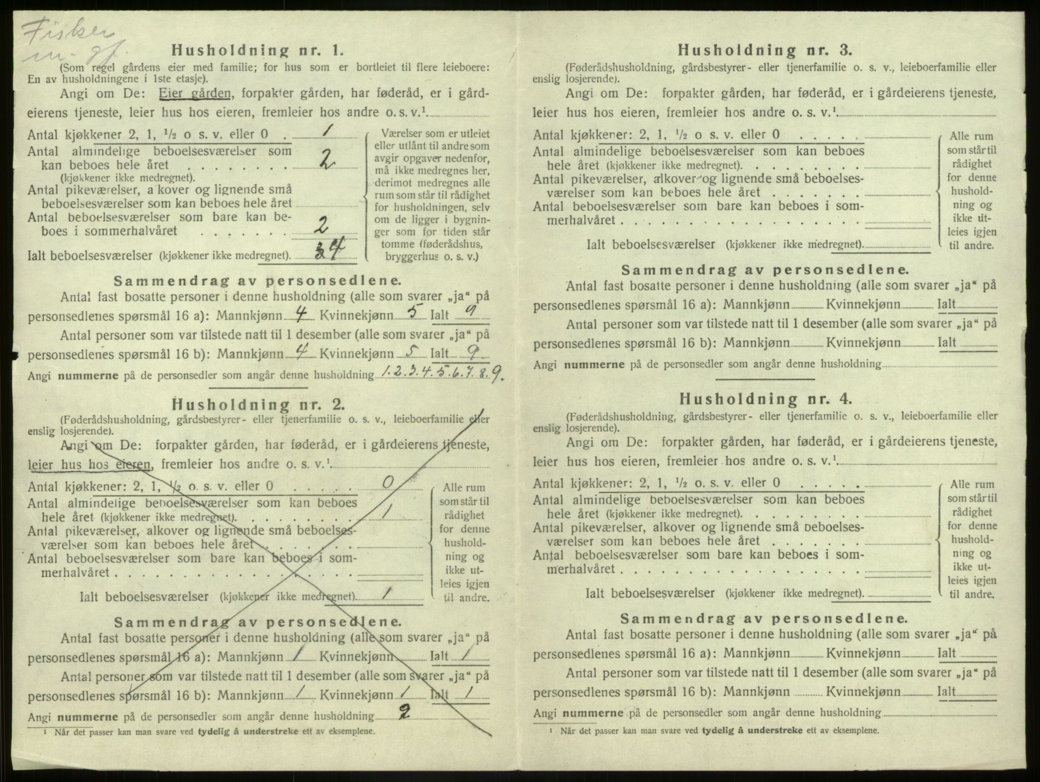 SAB, Folketelling 1920 for 1437 Kinn herred, 1920, s. 622