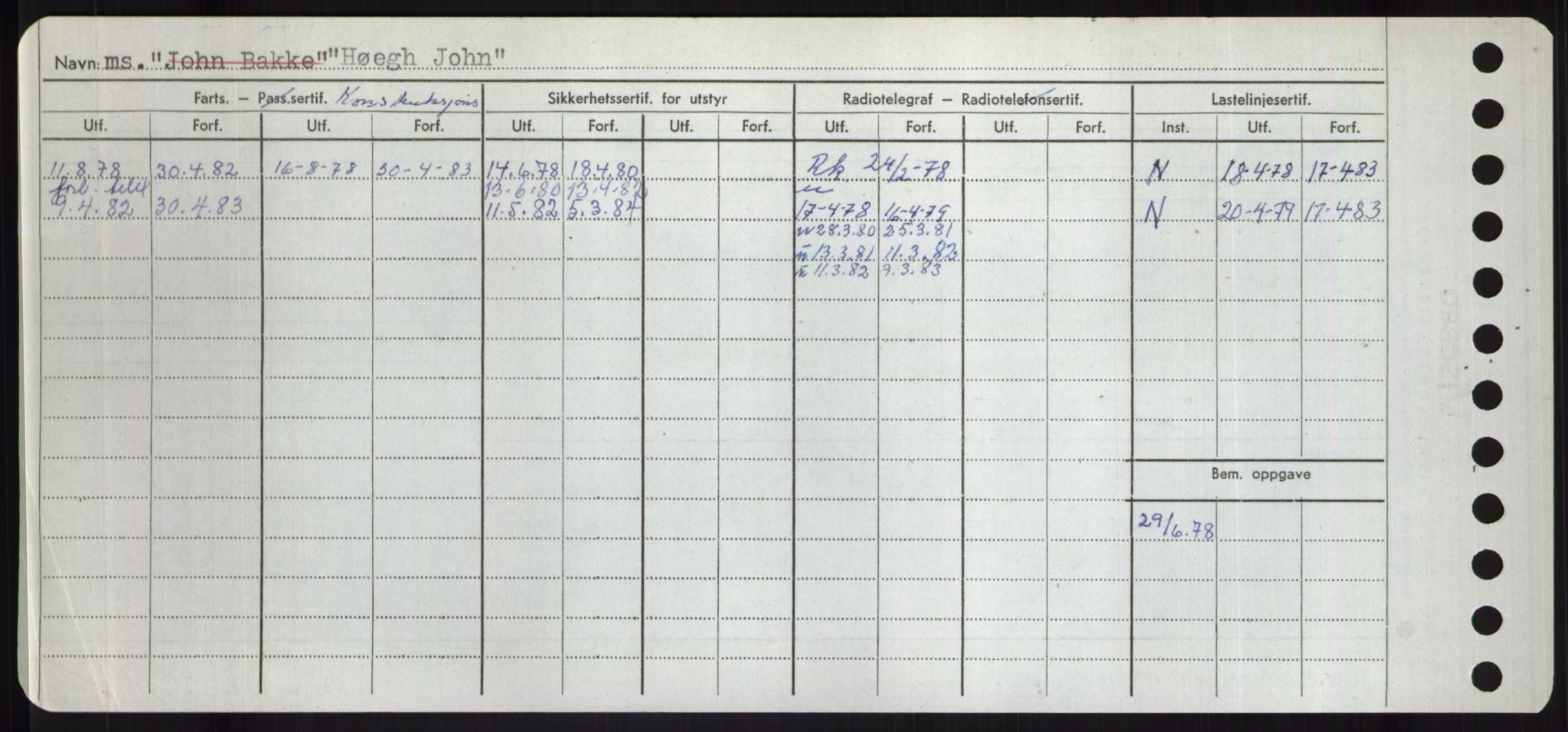 Sjøfartsdirektoratet med forløpere, Skipsmålingen, RA/S-1627/H/Hd/L0017: Fartøy, Holi-Hå, s. 366