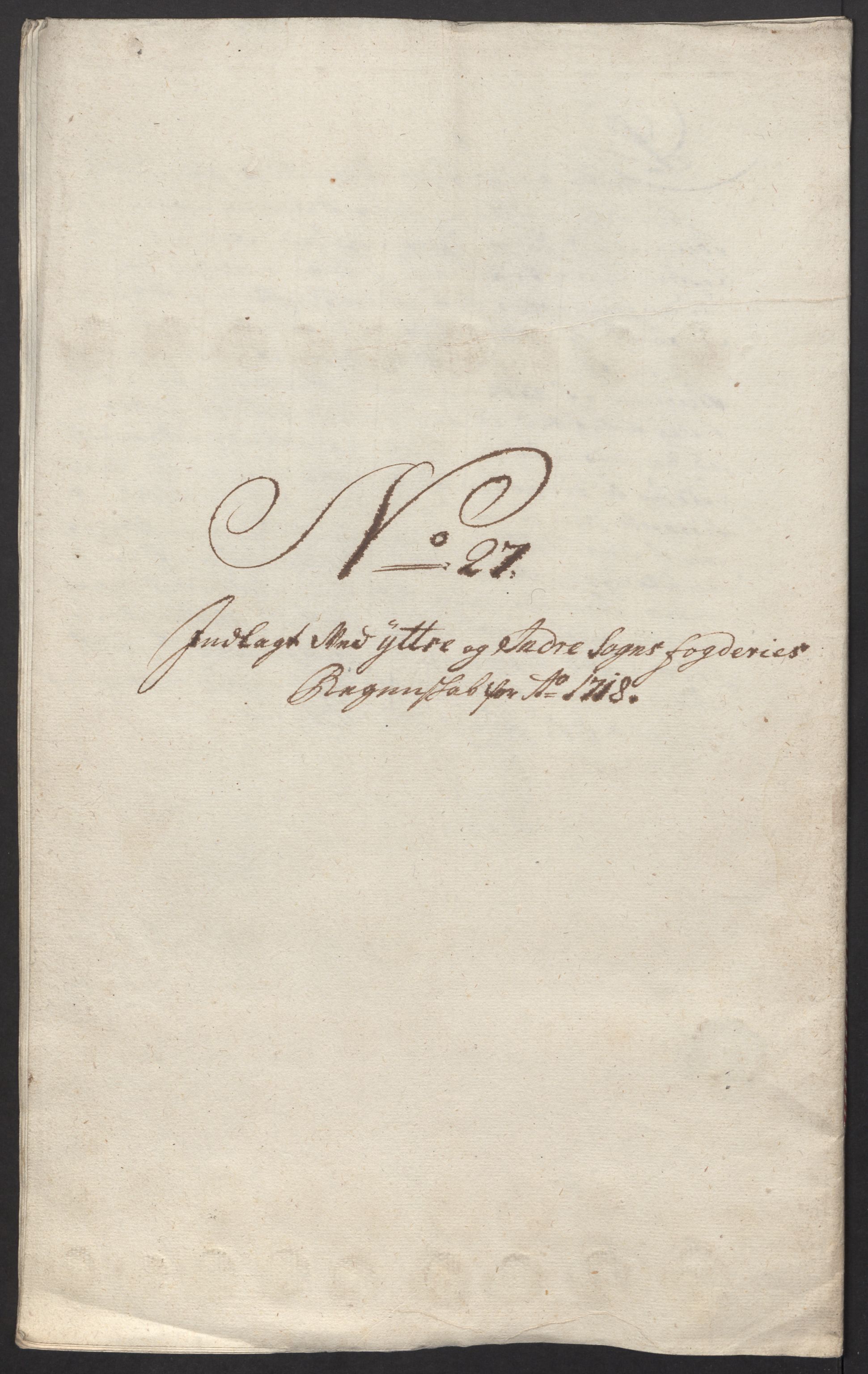 Rentekammeret inntil 1814, Reviderte regnskaper, Fogderegnskap, AV/RA-EA-4092/R52/L3321: Fogderegnskap Sogn, 1717-1718, s. 666