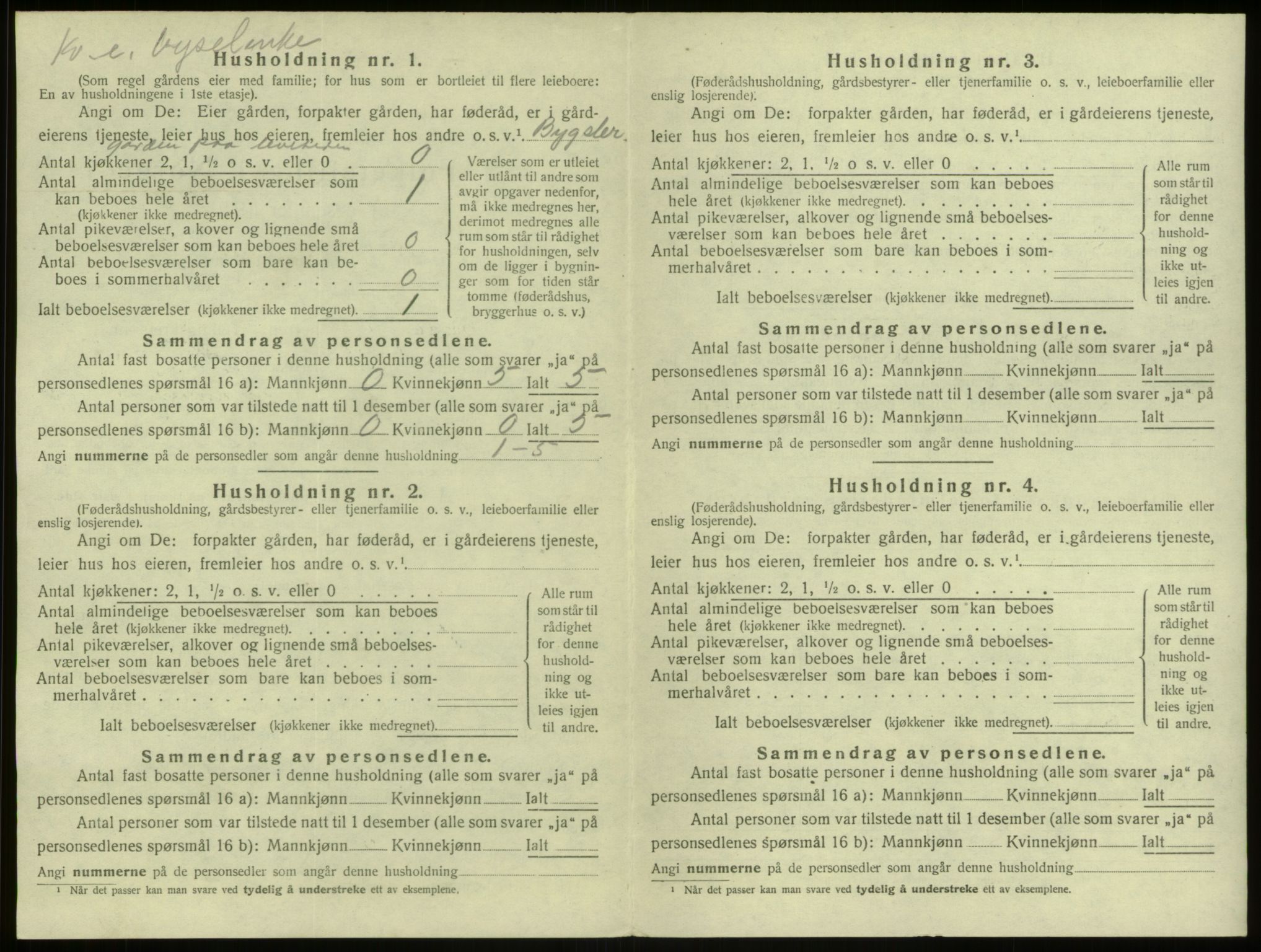 SAB, Folketelling 1920 for 1261 Manger herred, 1920, s. 345