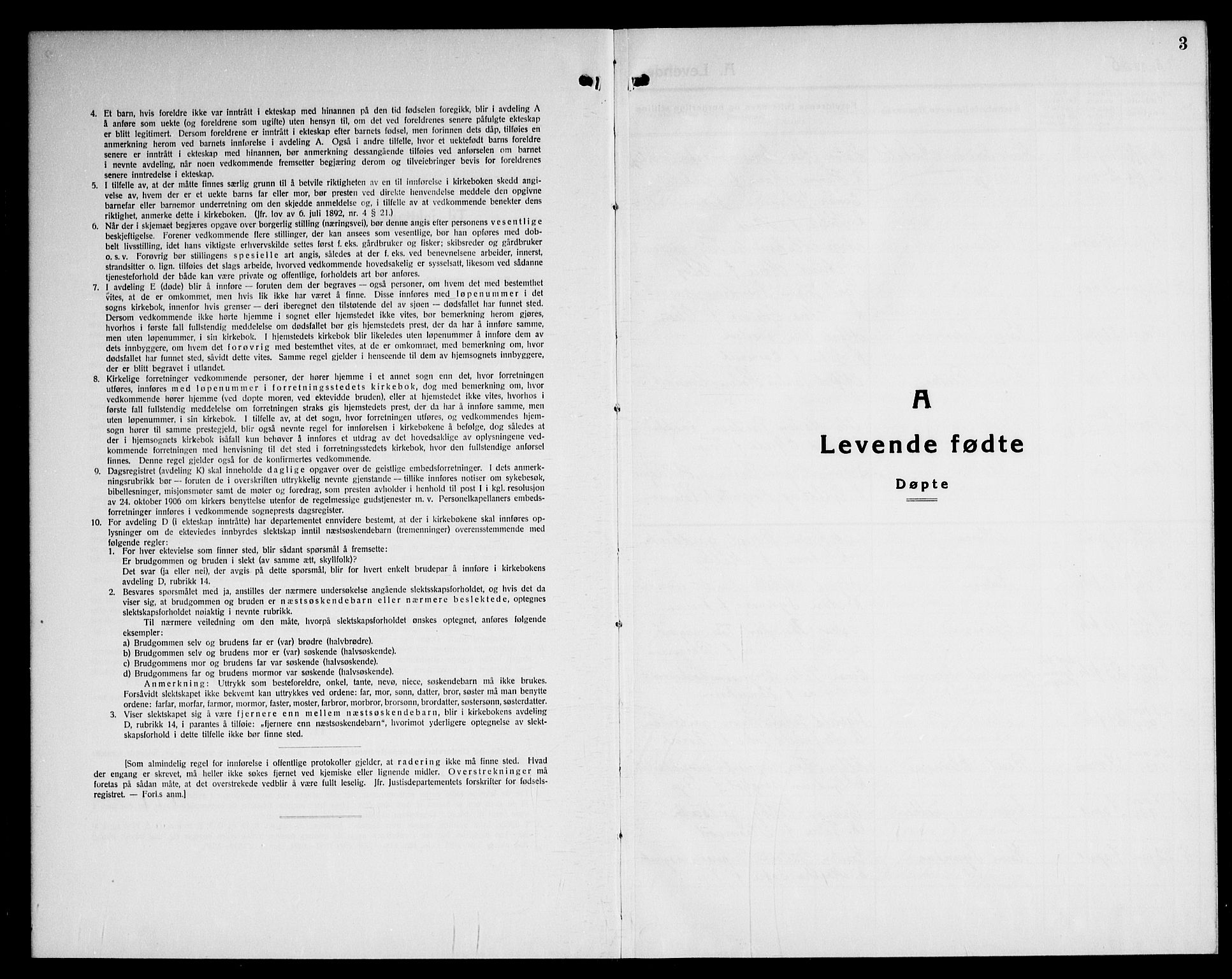 Fet prestekontor Kirkebøker, SAO/A-10370a/G/Ga/L0010: Klokkerbok nr. I 10, 1935-1951, s. 3
