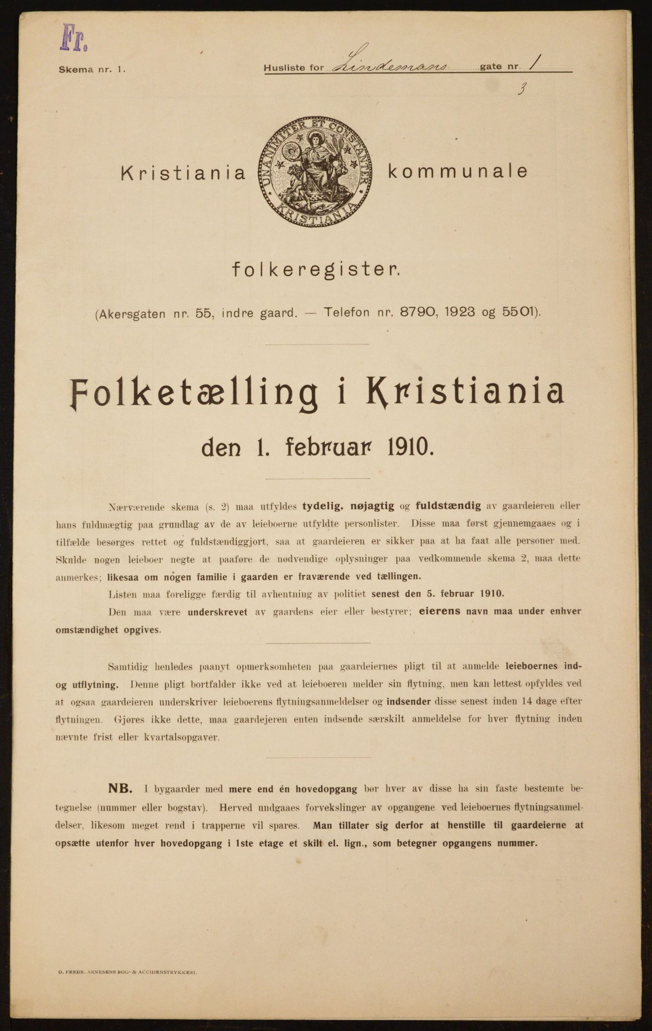 OBA, Kommunal folketelling 1.2.1910 for Kristiania, 1910, s. 55641