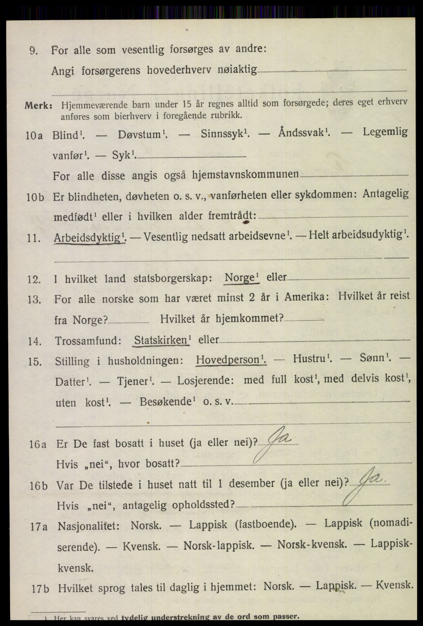 SAT, Folketelling 1920 for 1742 Grong herred, 1920, s. 1226