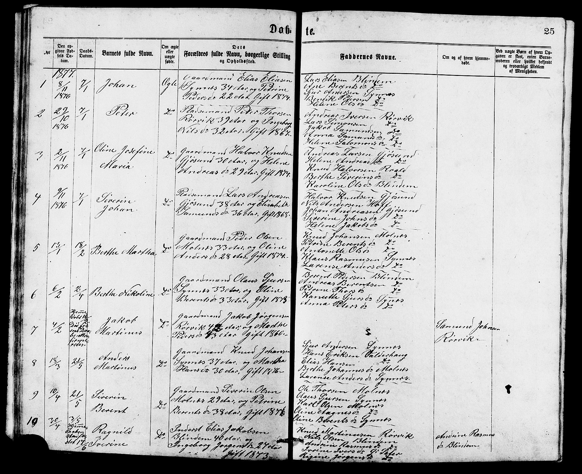 Ministerialprotokoller, klokkerbøker og fødselsregistre - Møre og Romsdal, SAT/A-1454/537/L0521: Klokkerbok nr. 537C02, 1869-1888, s. 25