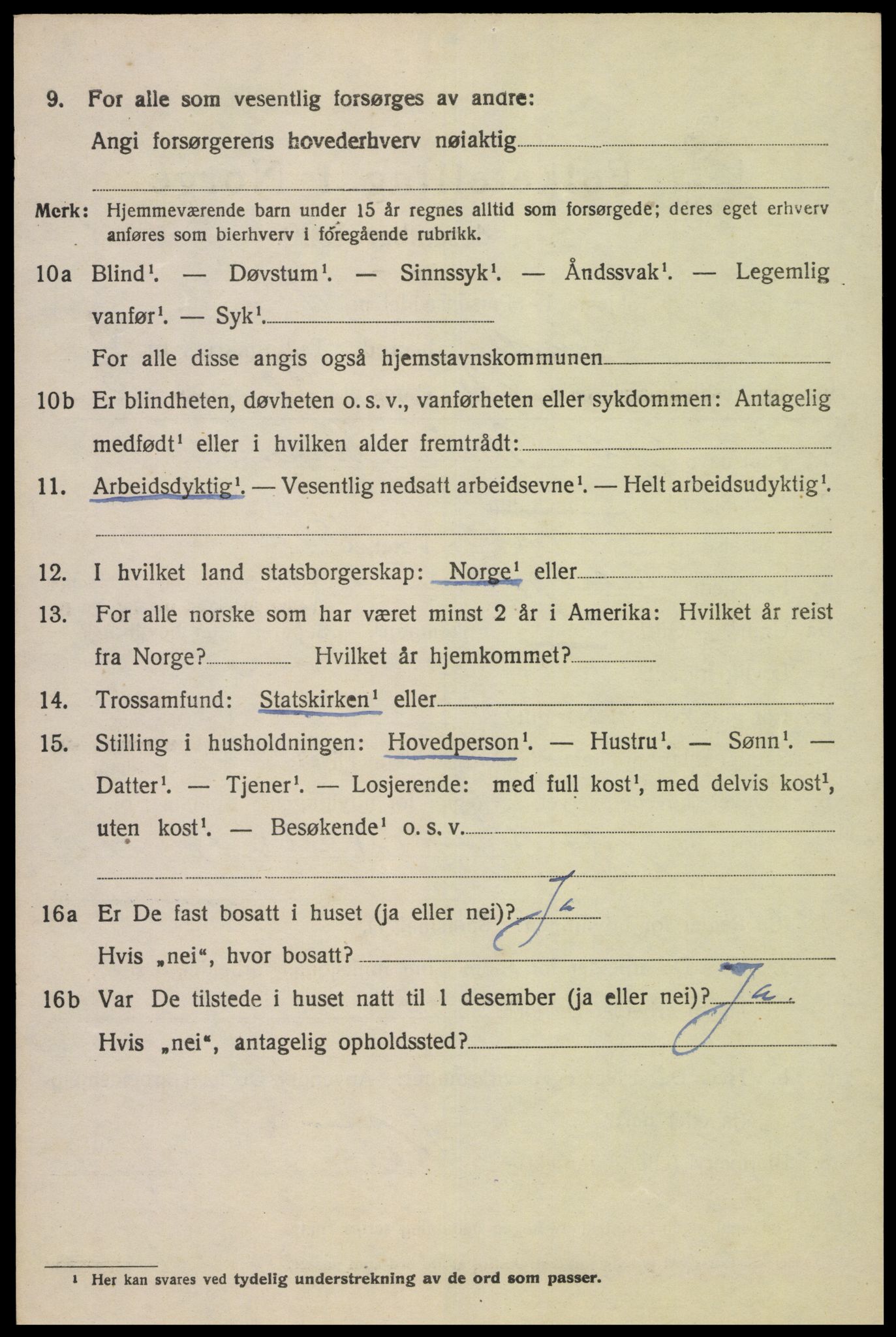 SAK, Folketelling 1920 for 1040 Spind herred, 1920, s. 2176
