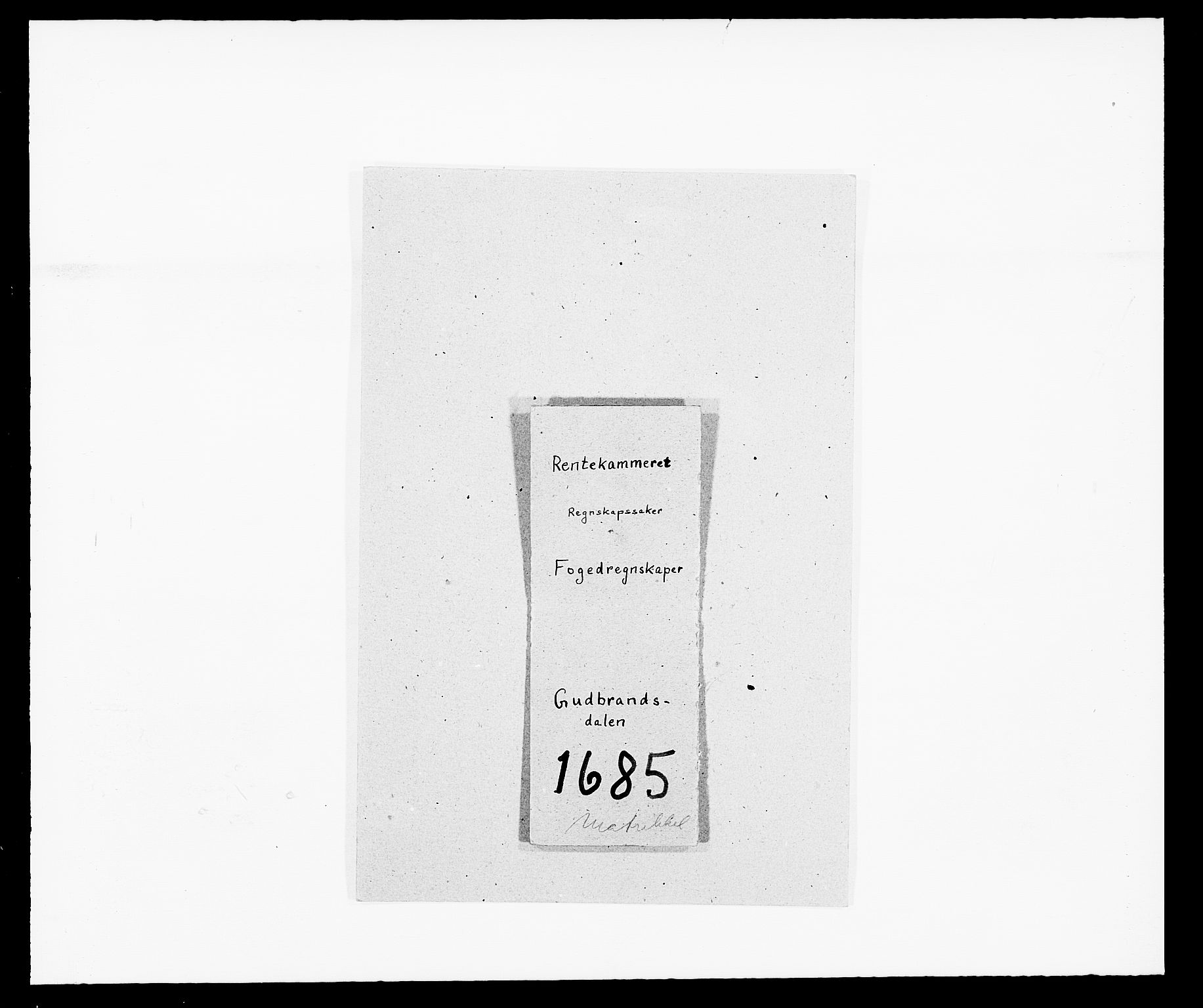 Rentekammeret inntil 1814, Reviderte regnskaper, Fogderegnskap, RA/EA-4092/R17/L1160: Fogderegnskap Gudbrandsdal, 1682-1689, s. 59