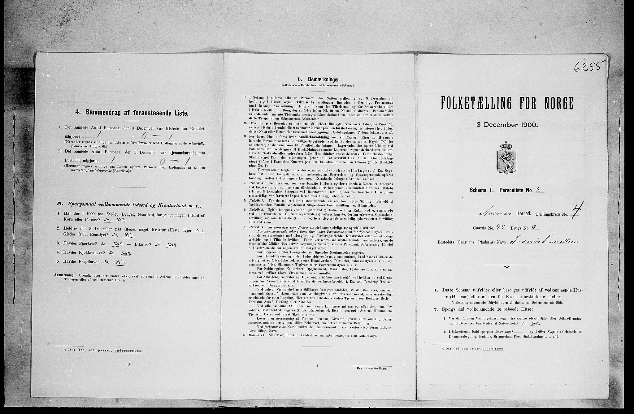 SAH, Folketelling 1900 for 0425 Åsnes herred, 1900, s. 570