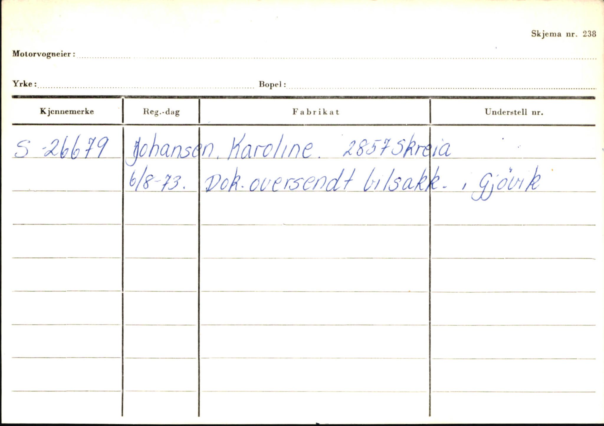 Statens vegvesen, Sogn og Fjordane vegkontor, AV/SAB-A-5301/4/F/L0145: Registerkort Vågsøy S-Å. Årdal I-P, 1945-1975, s. 2363