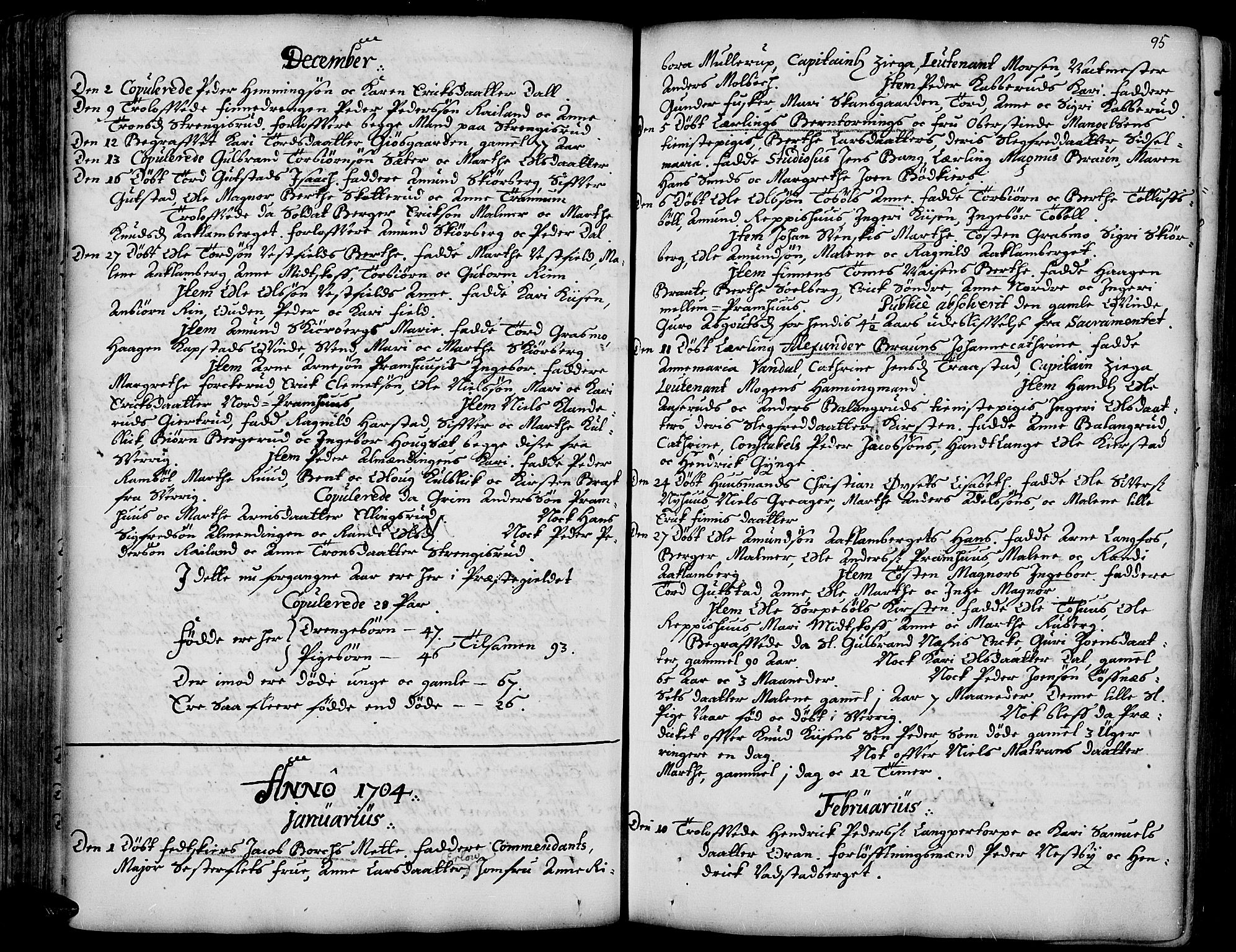 Vinger prestekontor, AV/SAH-PREST-024/H/Ha/Haa/L0001: Ministerialbok nr. 1, 1689-1729, s. 95