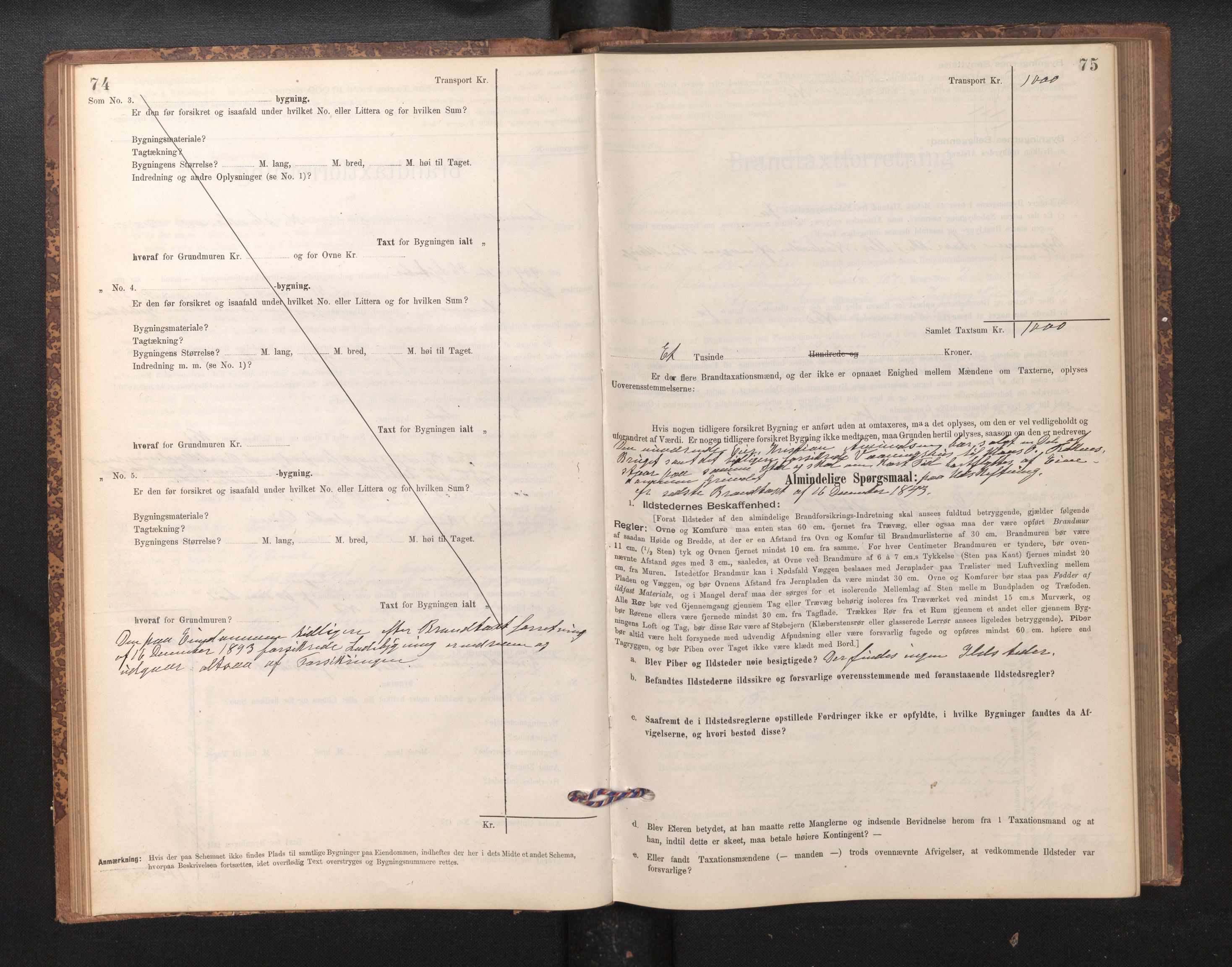 Lensmannen i Hamre, SAB/A-32601/0012/L0004: Branntakstprotokoll, skjematakst, 1895-1920, s. 74-75