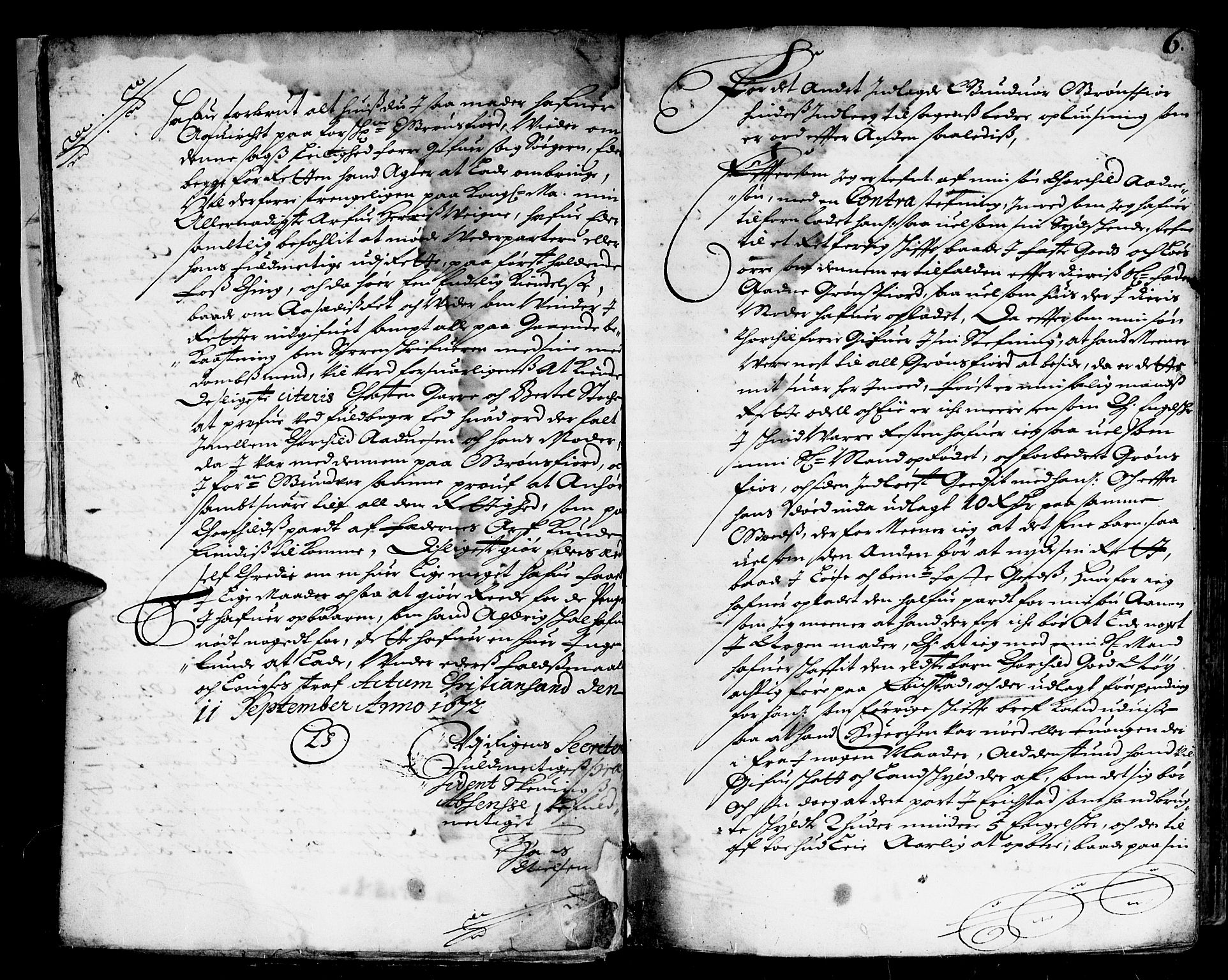 Lister sorenskriveri, AV/SAK-1221-0003/H/Hc/L0003: Skifteprotokoll nr 3 med register, 1672-1682, s. 5b-6a