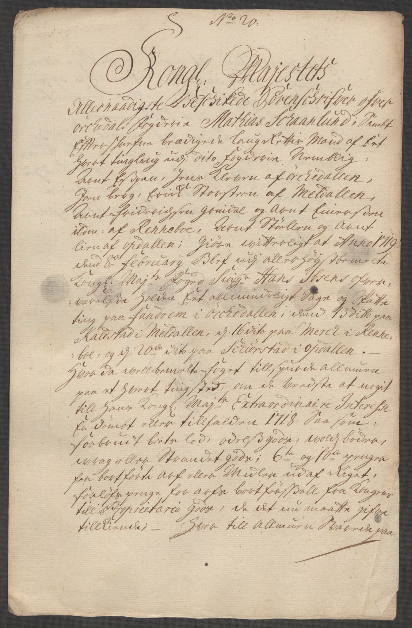 Rentekammeret inntil 1814, Reviderte regnskaper, Fogderegnskap, RA/EA-4092/R60/L3971: Fogderegnskap Orkdal og Gauldal, 1718, s. 268