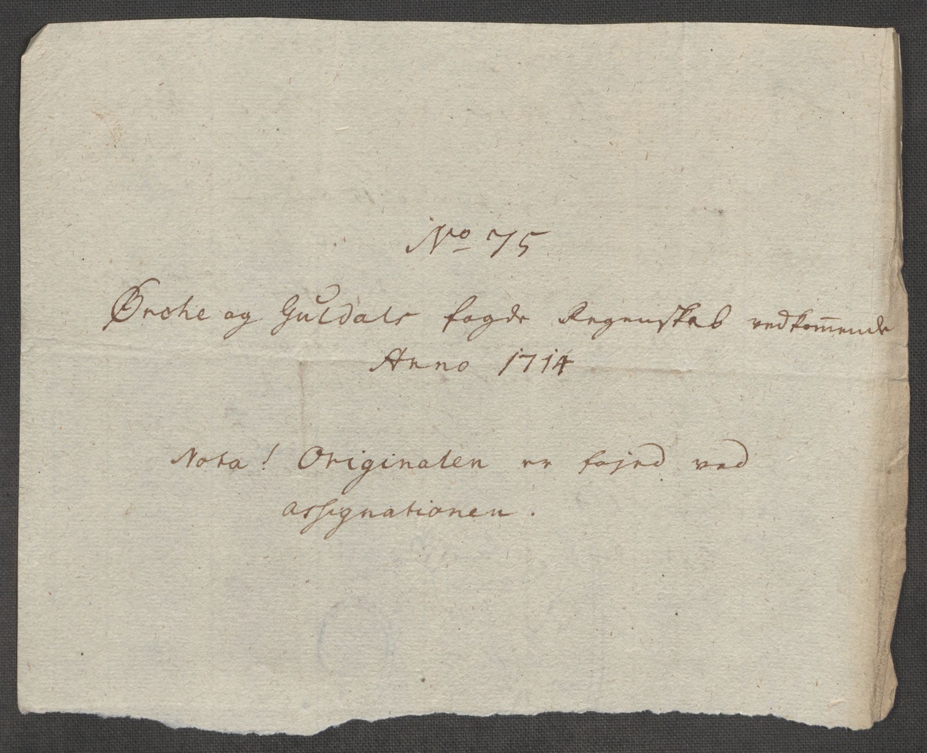 Rentekammeret inntil 1814, Reviderte regnskaper, Fogderegnskap, RA/EA-4092/R60/L3965: Fogderegnskap Orkdal og Gauldal, 1714, s. 472