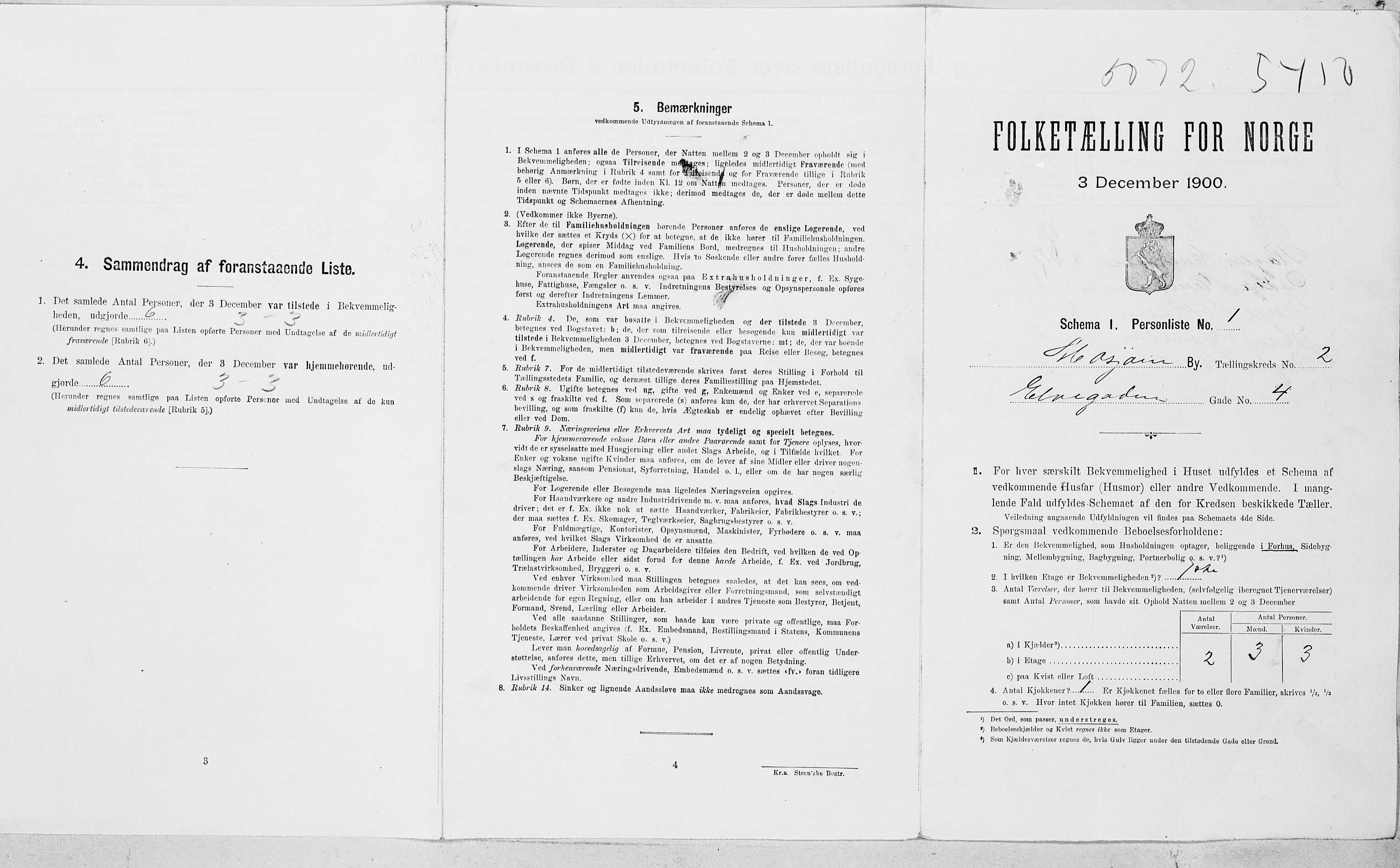SAT, Folketelling 1900 for 1802 Mosjøen ladested, 1900, s. 395