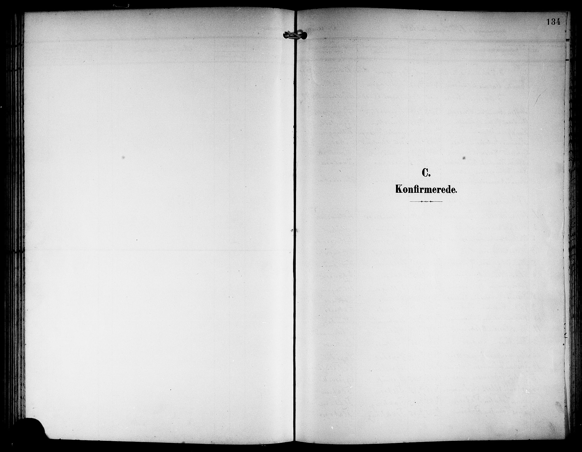 Hamre sokneprestembete, AV/SAB-A-75501/H/Ha/Hab: Klokkerbok nr. B 4, 1898-1919, s. 134