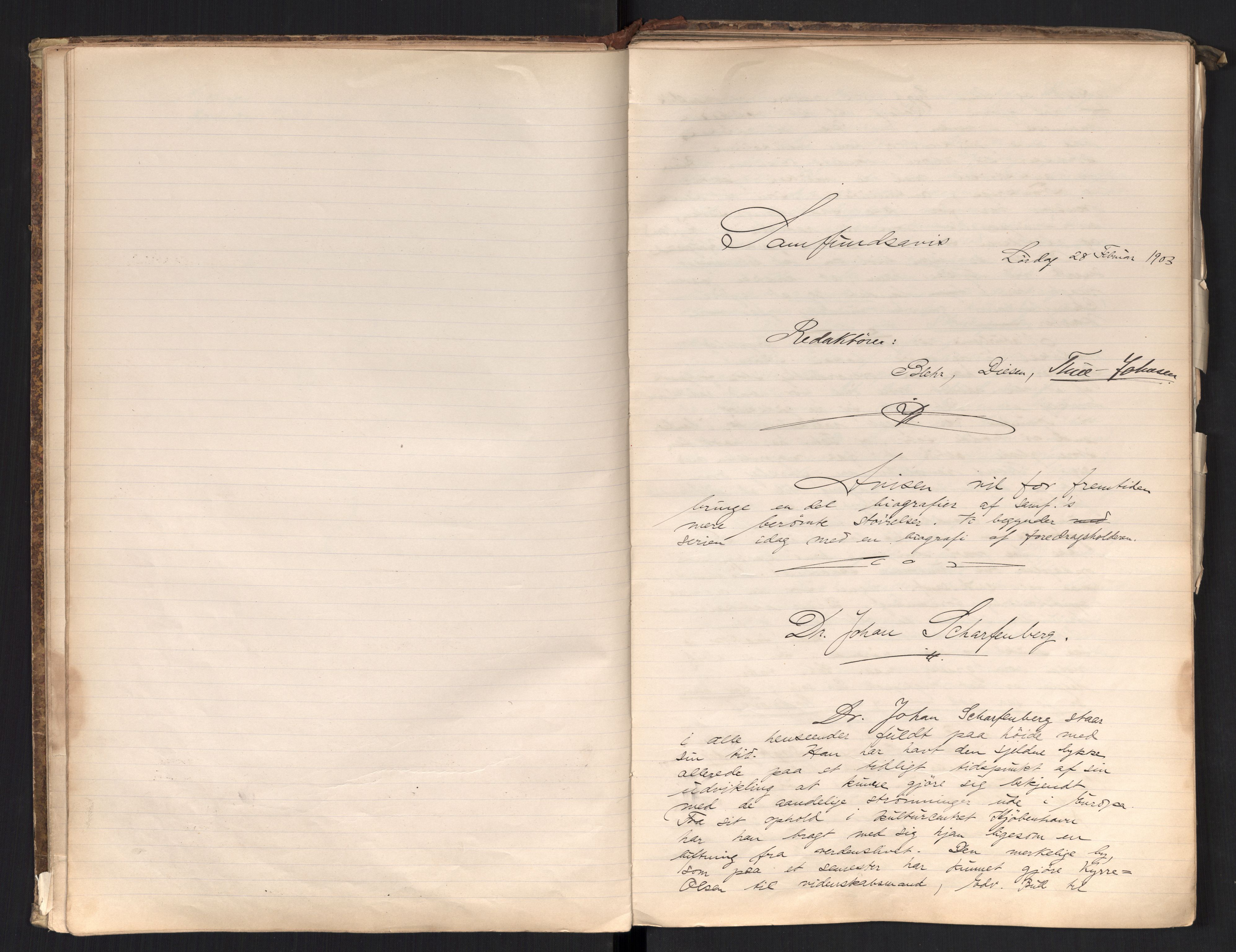 Det Norske Studentersamfund, AV/RA-PA-1322/X/Xa/L0017/0001: -- / Samfundsavisen (stort format), 1902-1904, s. 28