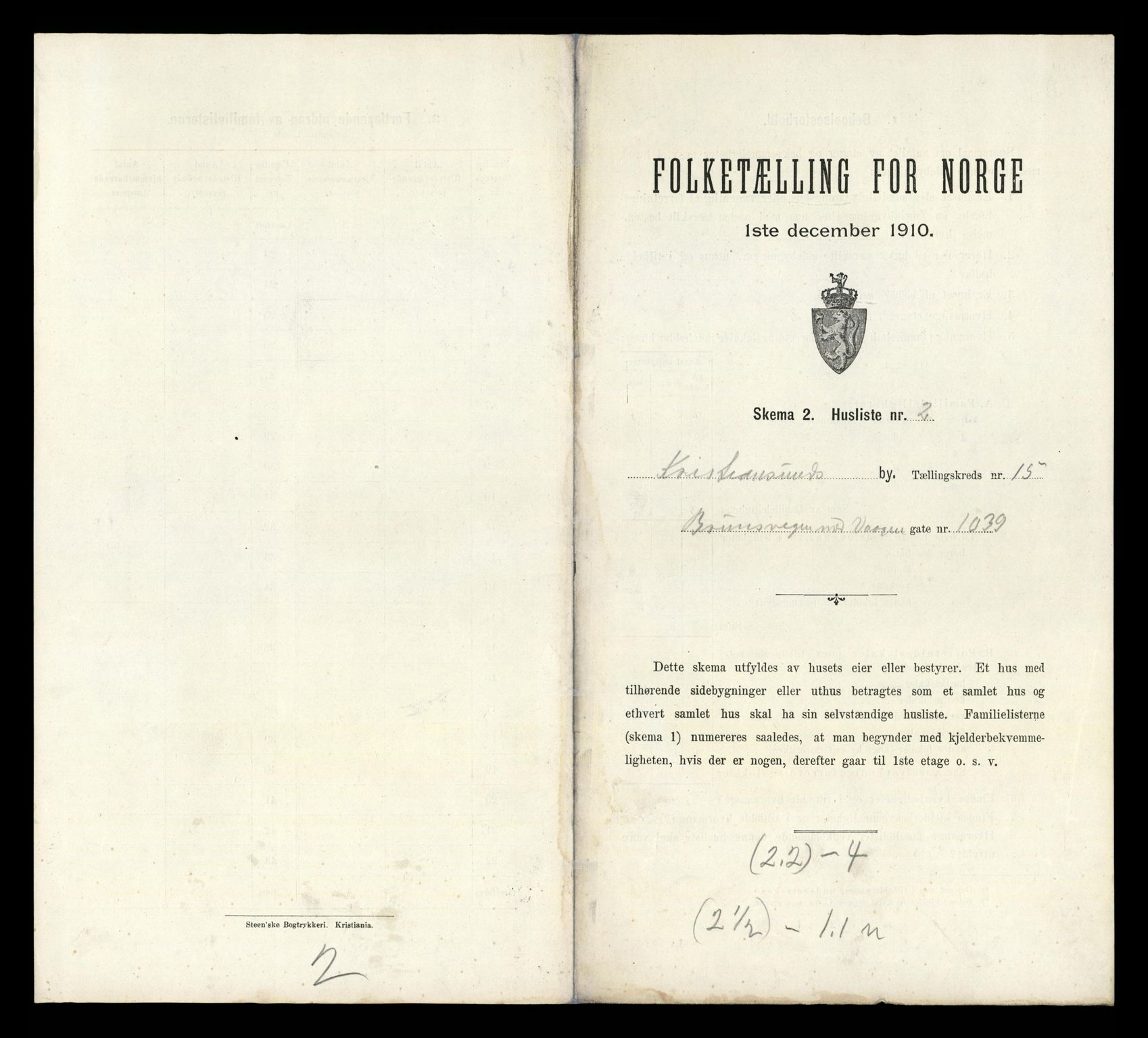 RA, Folketelling 1910 for 1503 Kristiansund kjøpstad, 1910, s. 4663