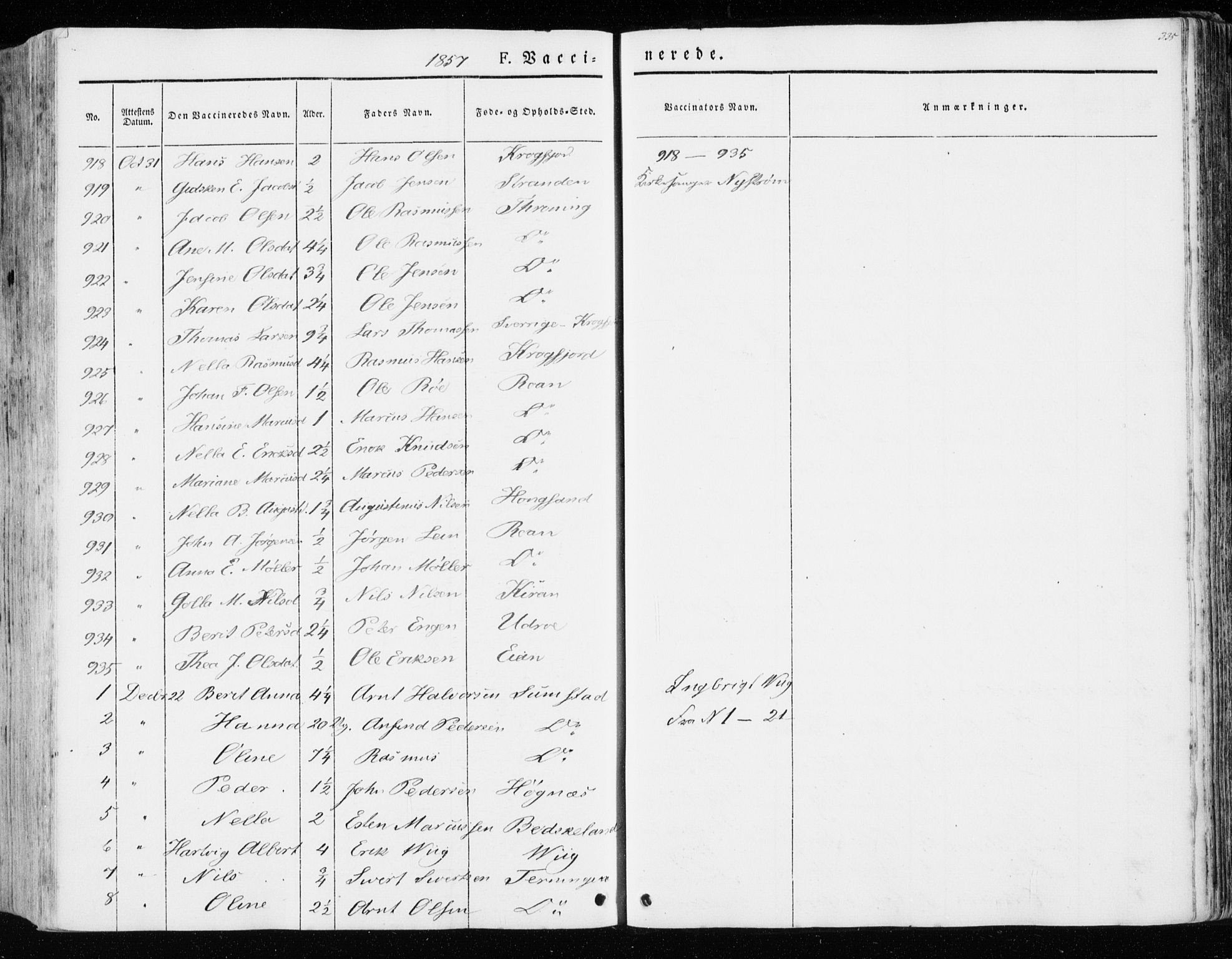 Ministerialprotokoller, klokkerbøker og fødselsregistre - Sør-Trøndelag, AV/SAT-A-1456/657/L0704: Ministerialbok nr. 657A05, 1846-1857, s. 335